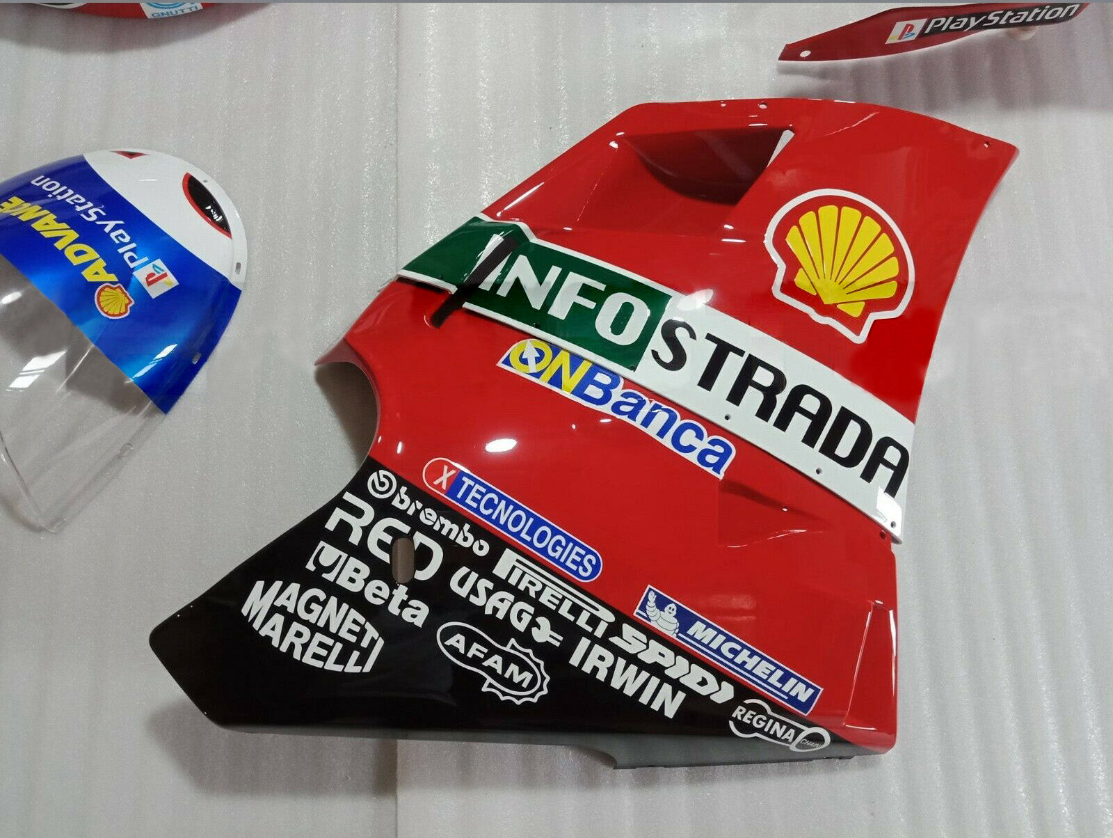 Amotopart Carénage Kit Carrosserie ABS pour Ducati 996 748 1996-2002 Générique