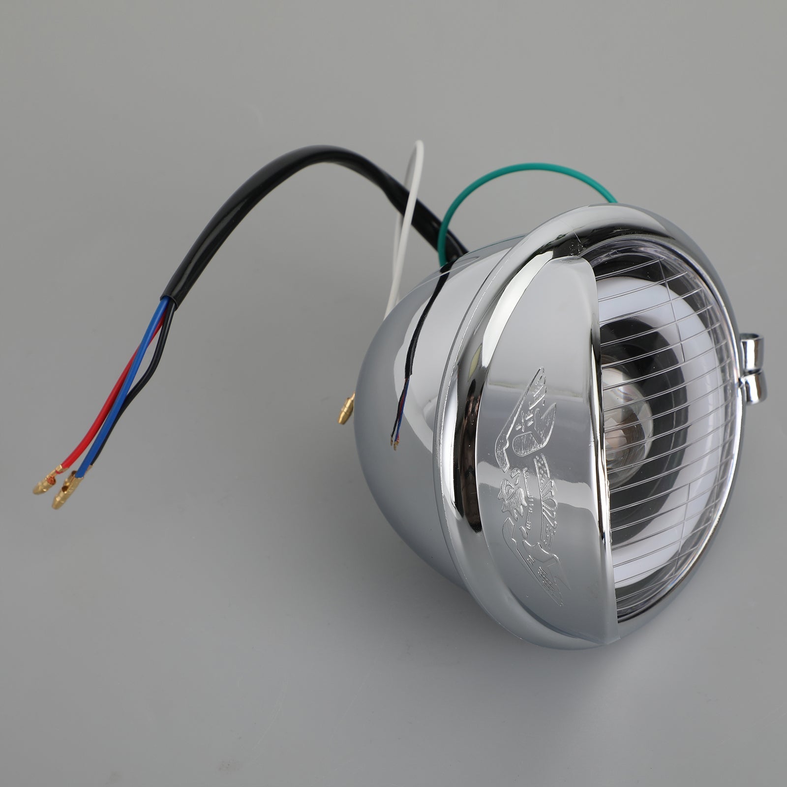 5-calowy reflektor motocyklowy Chrome efekt aureoli DRL do niestandardowego roweru typu Generic Cafe Racer