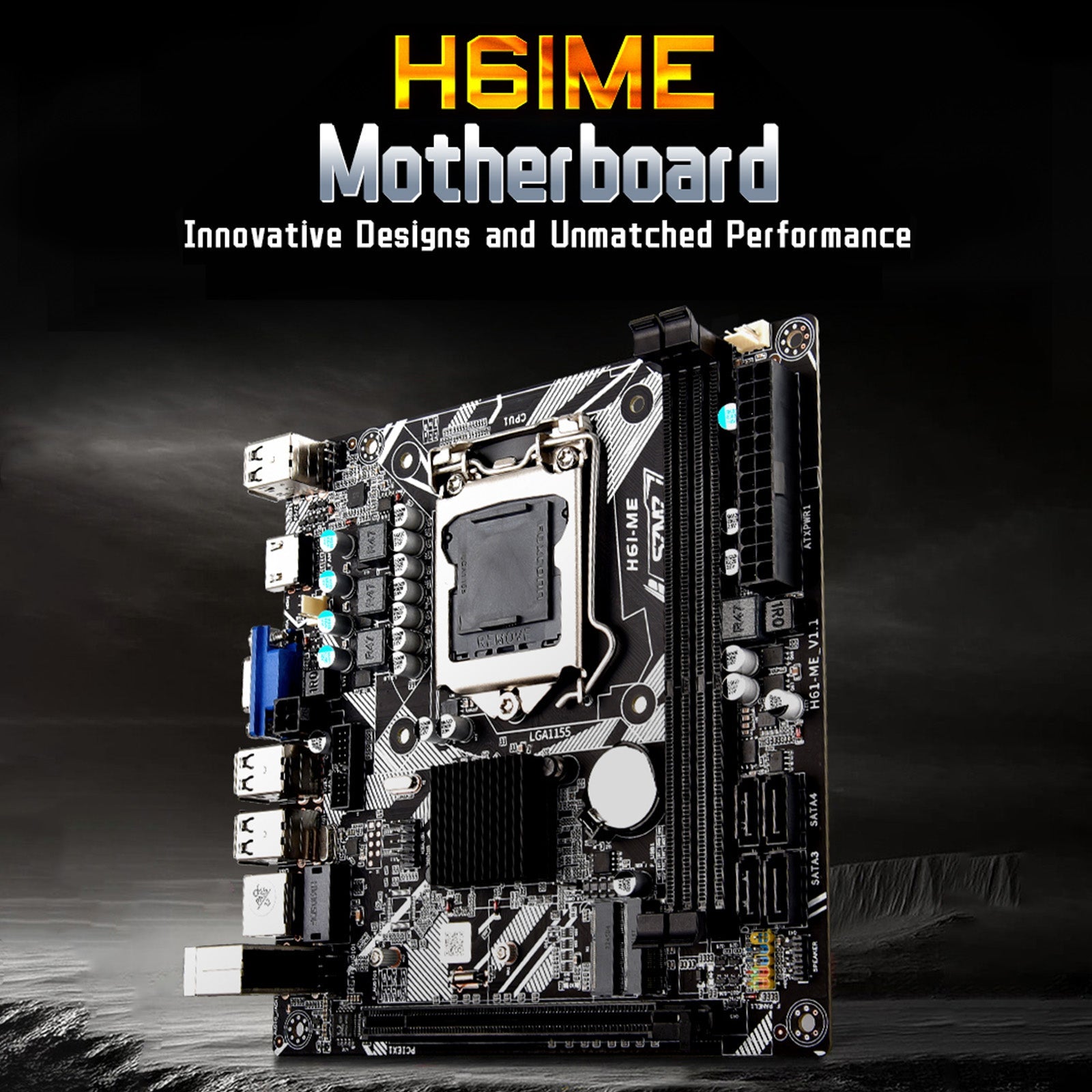 LGA 1155 obsługuje 2*DDR3 USB2.0 SATA2 NVME płyta główna komputera PC H61-ME