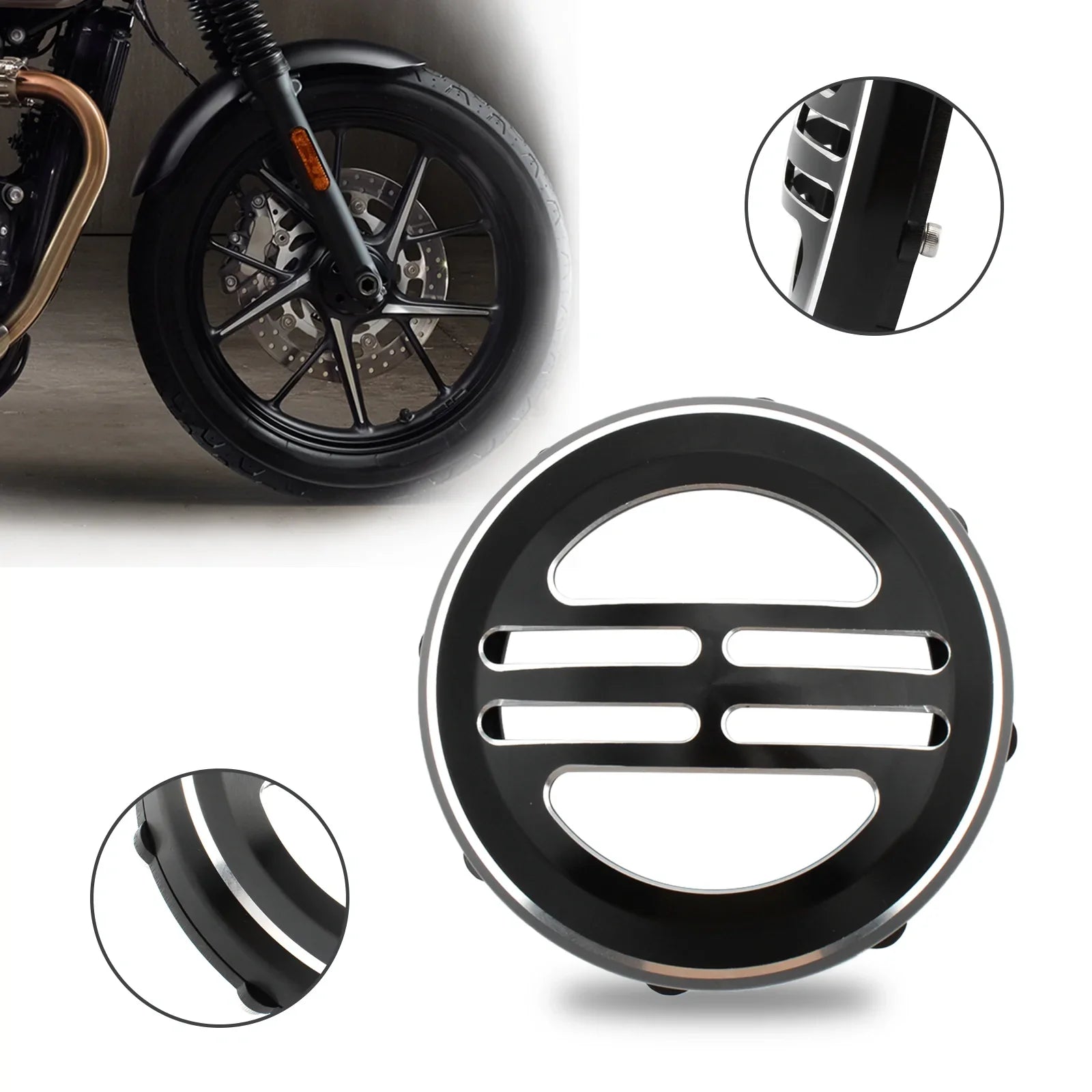 Copertura Klaxon Copertura decorativa universale per Bobber T120 T100 Street Twin Generic