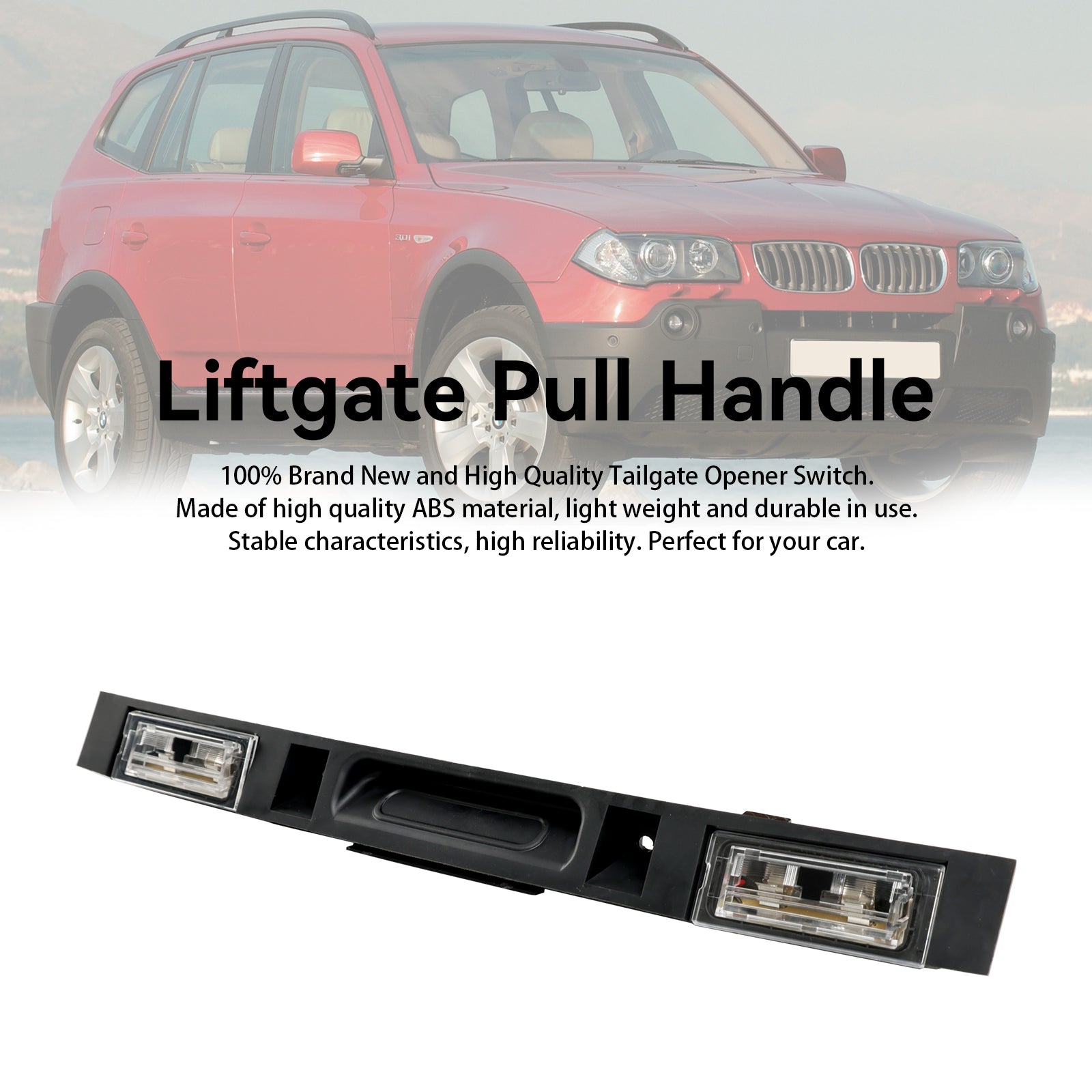 Tavaratilan kannen kahvakokoonpano avainpainikkeella 51133403611 mallille BMW X3 E83 2004-2010