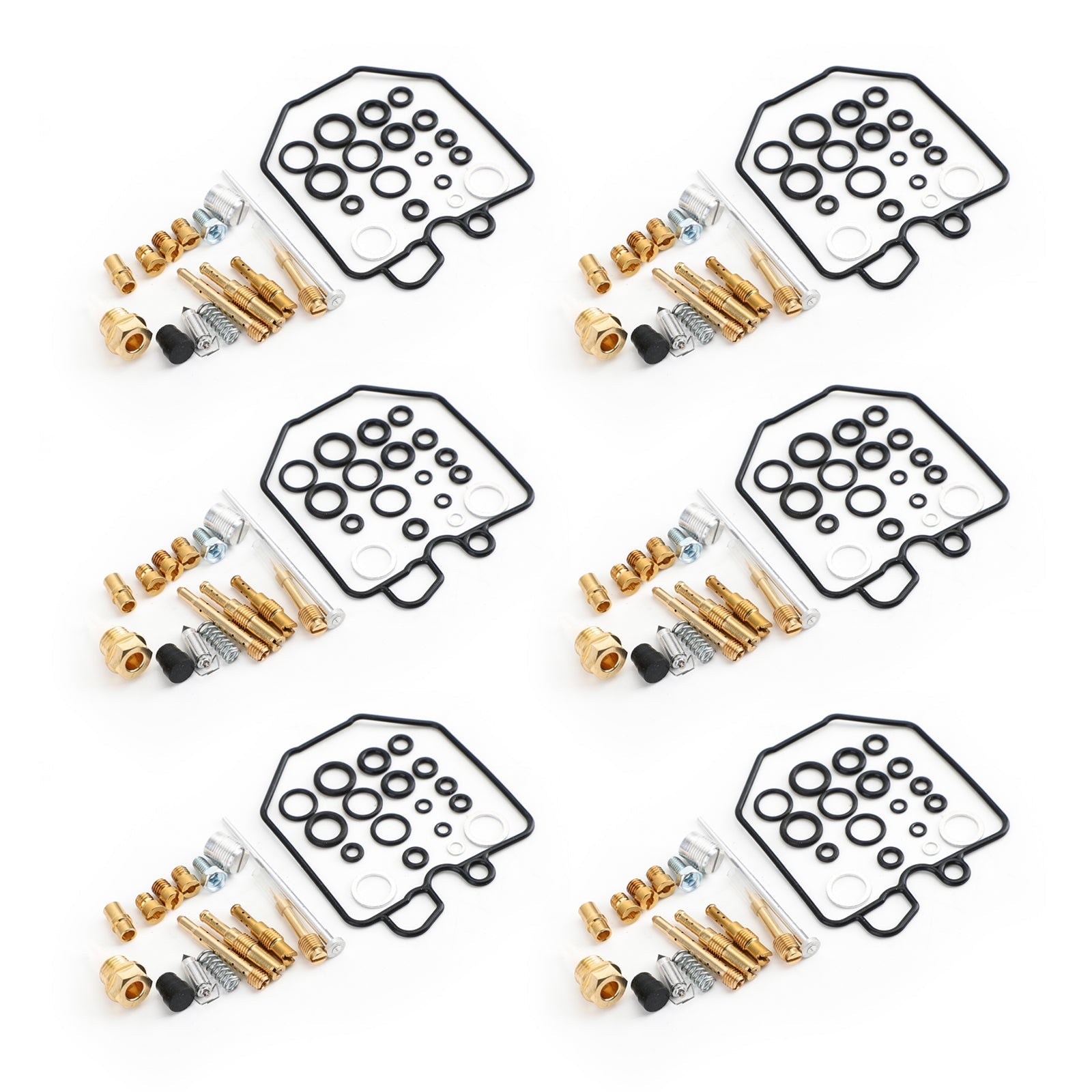 6x KIT DE RECONSTRUCCIÓN DE REPARACIÓN DE CARBURADOR PARA HONDA CBX1000 CBX 1000 CBX1050 1978-83 Genérico