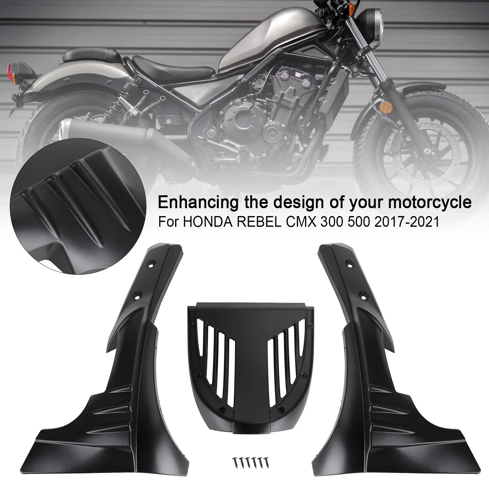 Onder kuipkapzadel Motorbeschermingspaneel HONDA REBEL CMX 300 500 17-21 Generiek