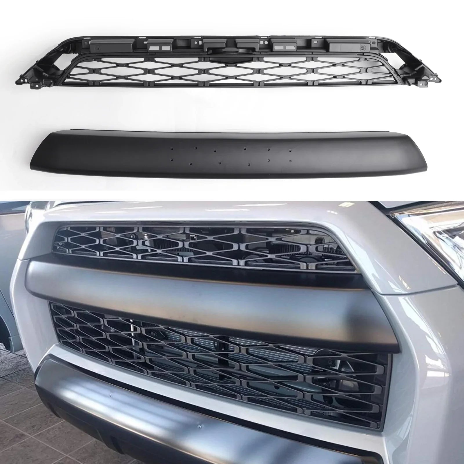 14-19 4Runner TRD PRO Voorbumpergrille 2 stuks PZ323-35056 PZ327-35053 Generieke vervangingsgrille