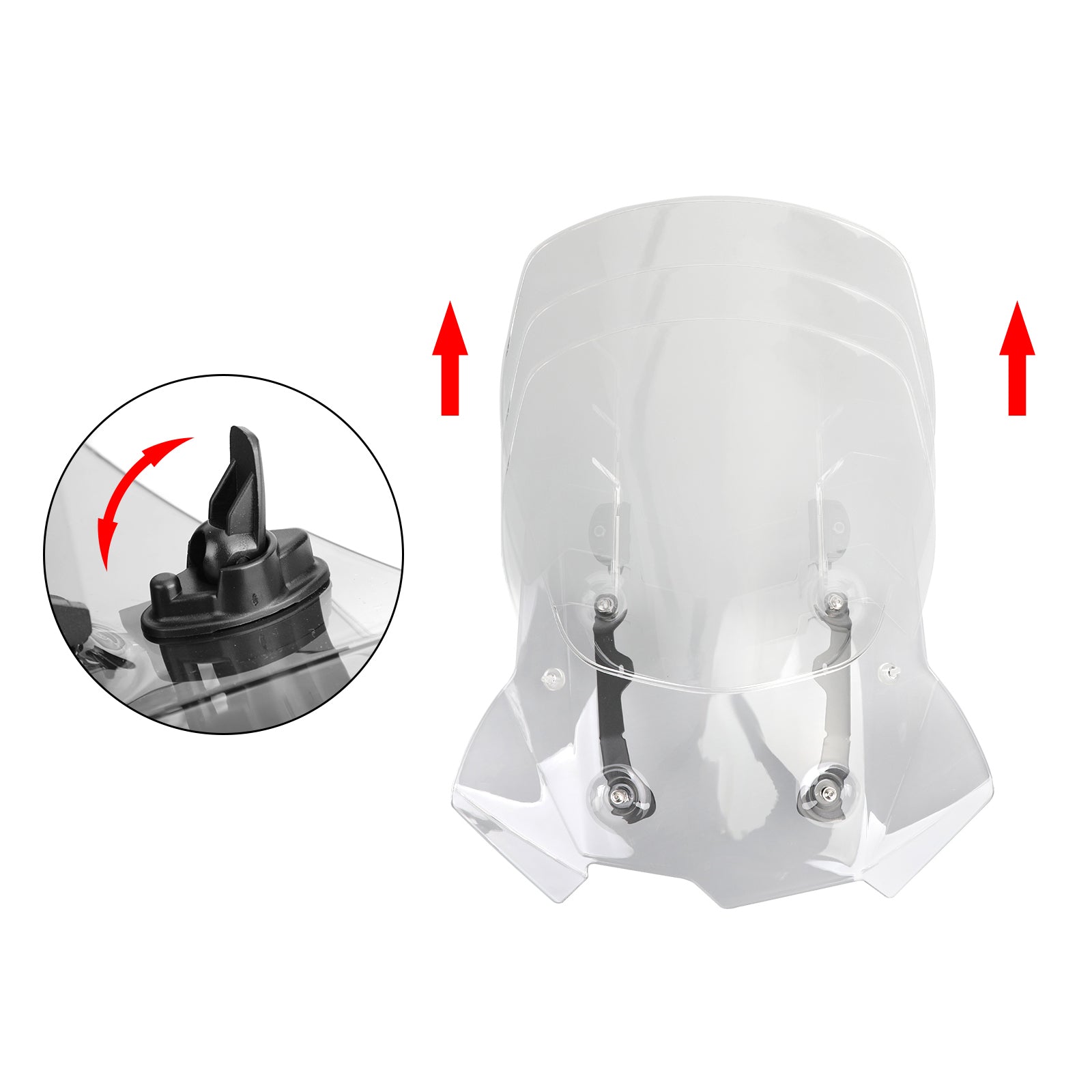 Verstelbare ABS-motorfiets voorruit voor BMW F750GS/F850GS 2018-2019 Generiek