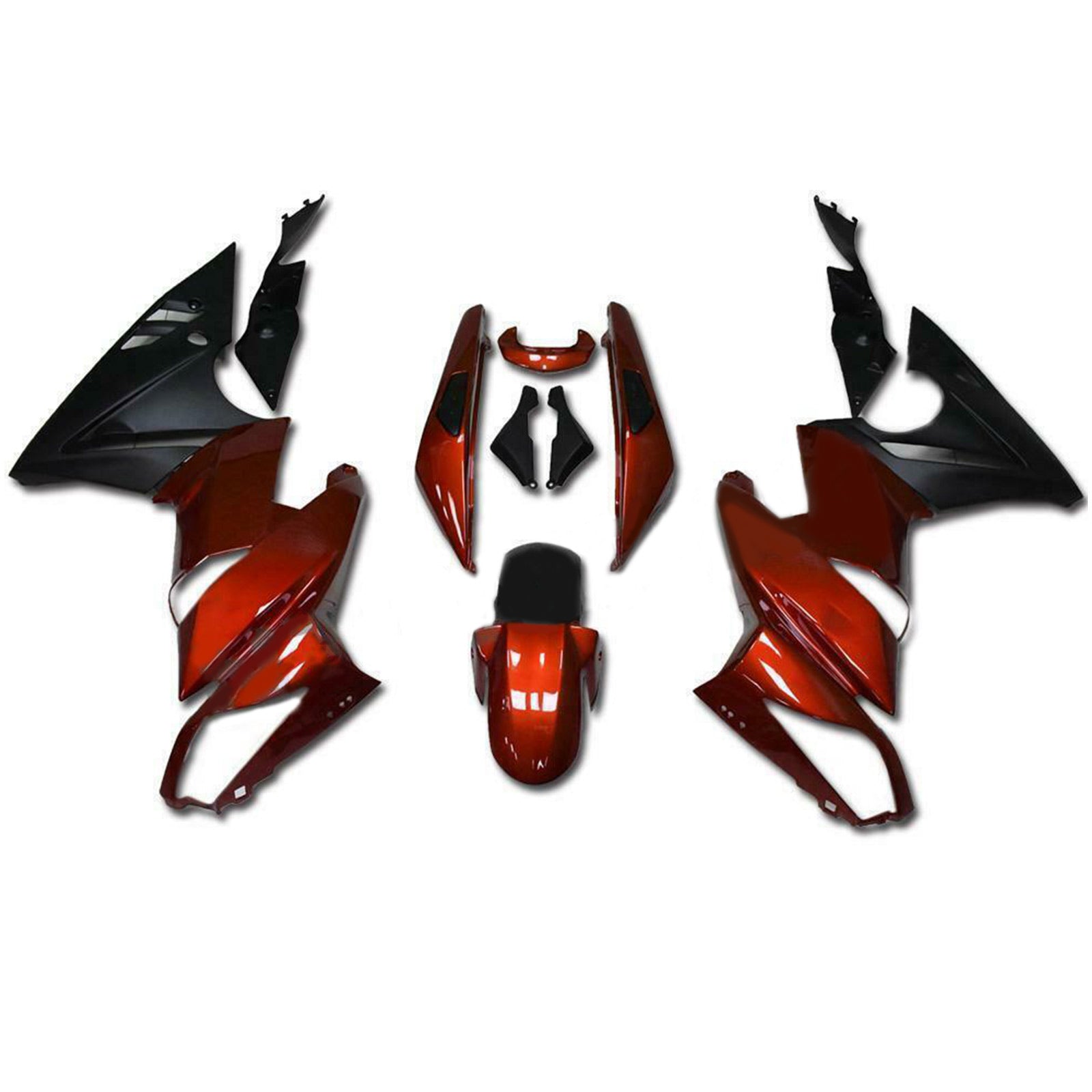 Amotopart plastični komplet za kawasaki ninja 650 er-6f ex650 2009-2011 02 # generic