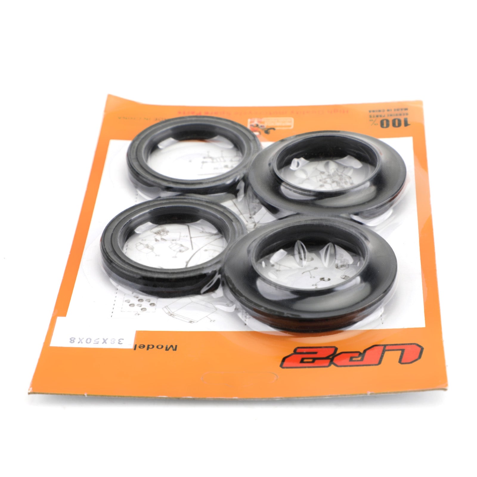 Kit parapolvere guarnizioni forcella per Kawasaki ZX500 ZX600 ZX750 ZX900 ZN1100 KZ1000 78-2001 Generico