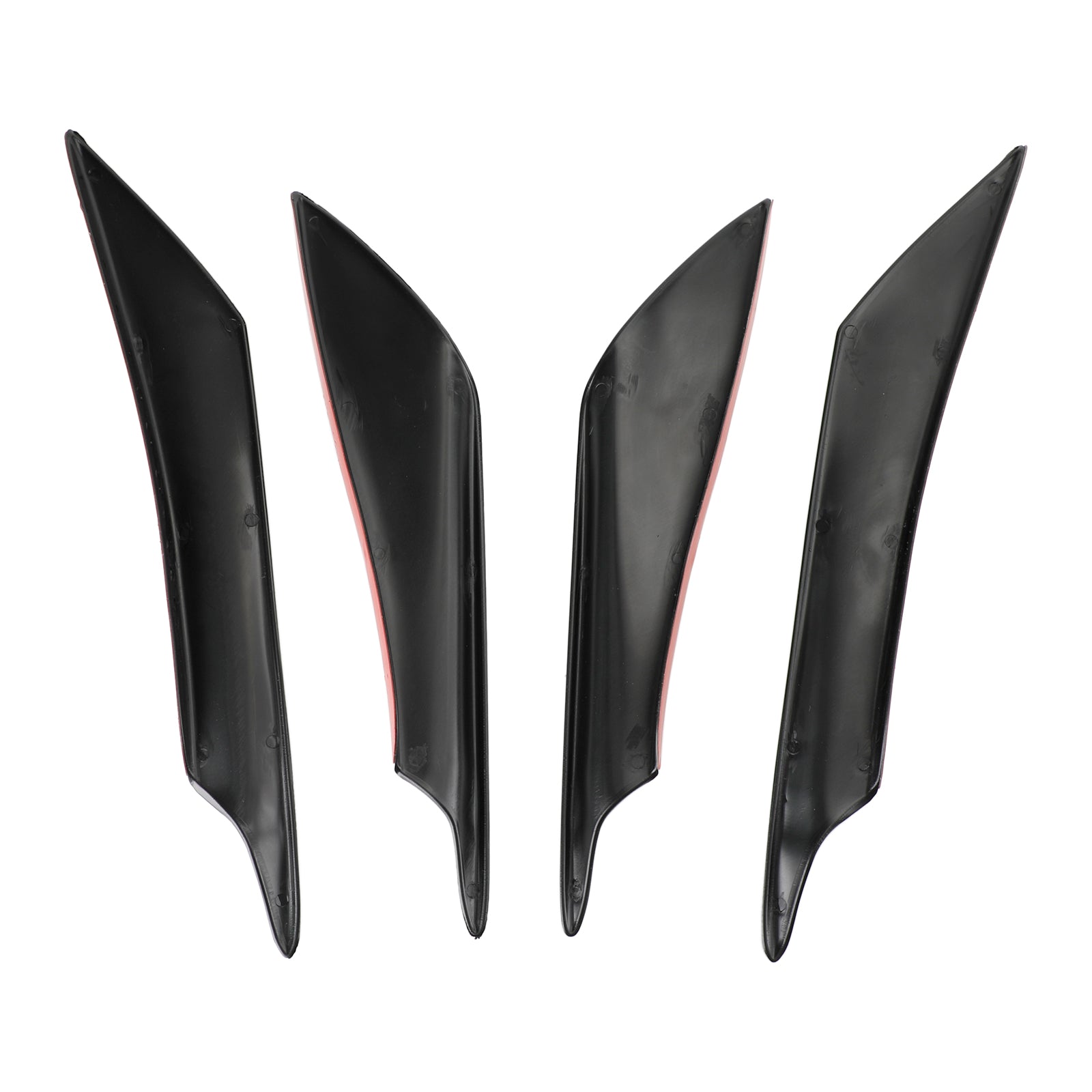 4 szt. Uniwersalne płetwy przedniego zderzaka samochodu Splitter Spoiler Canards Gloss Black