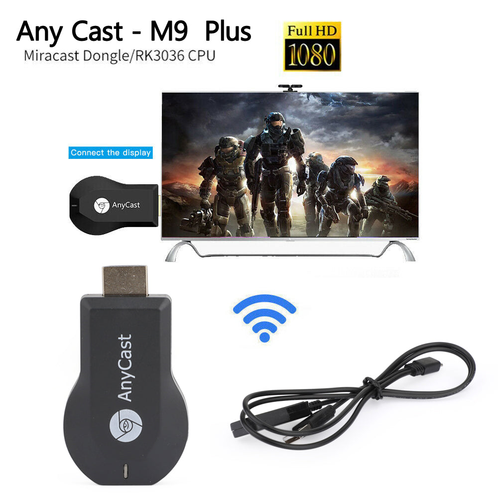 Anycast M9+ Air Play HD TV Stick Display WIFI-vastaanotin Dongle Streamer