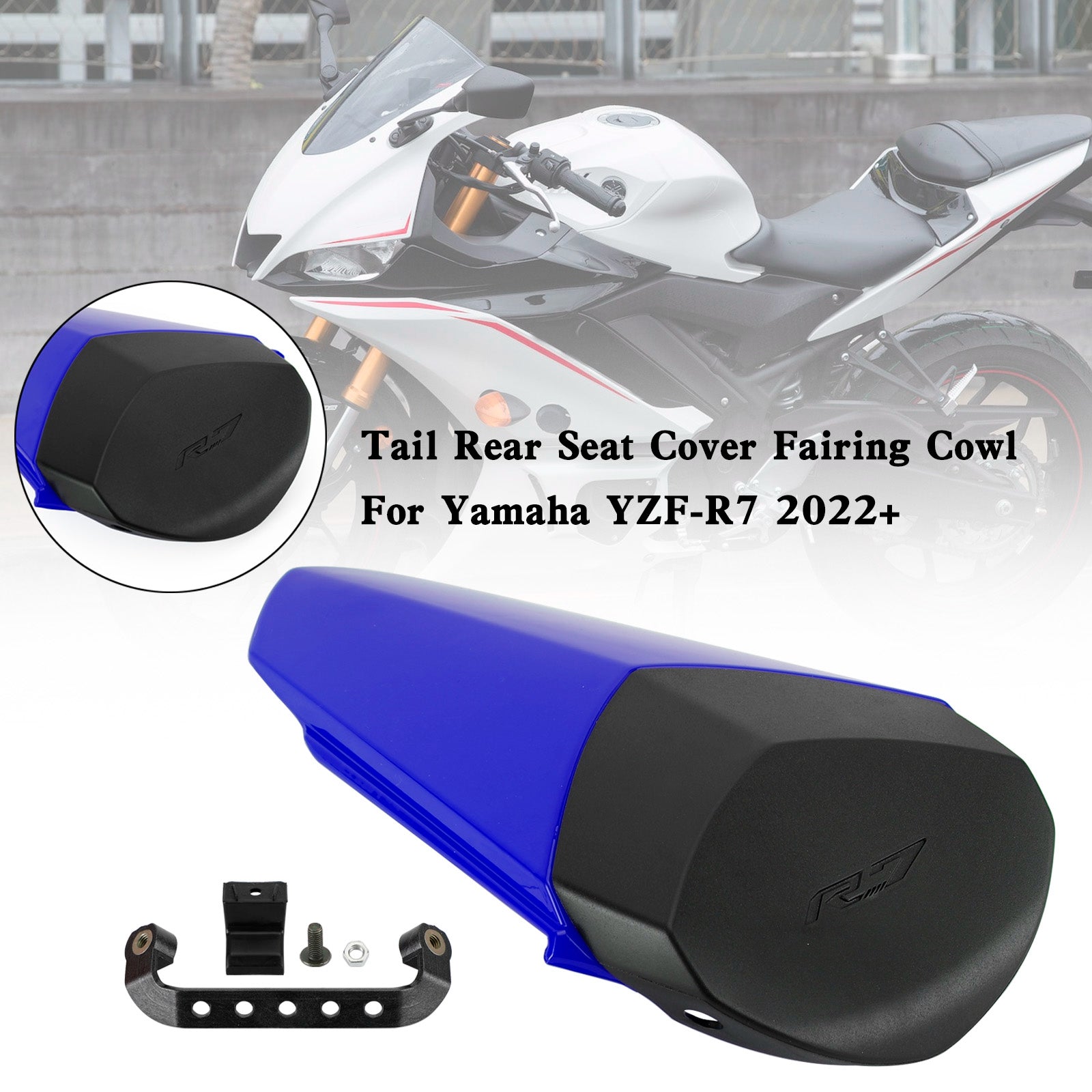 2022 YAMAHA YZF-R7 YZF R7 Cubierta de carenado del asiento trasero trasero