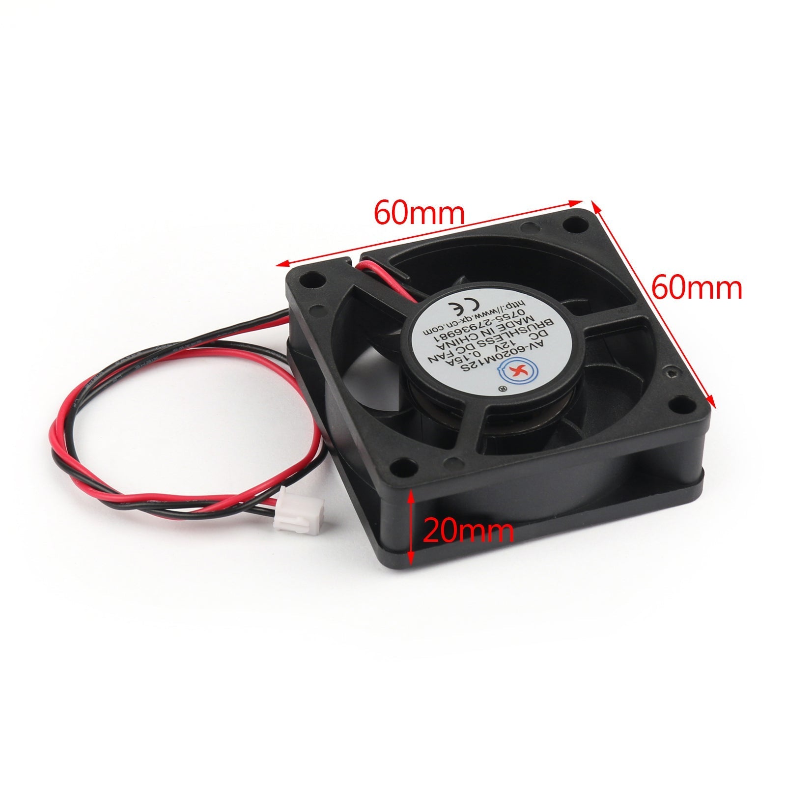 4 pièces DC Brushless refroidissement PC ordinateur ventilateur 12V 6020s 60x60x20mm 0.15A 2 broches fil