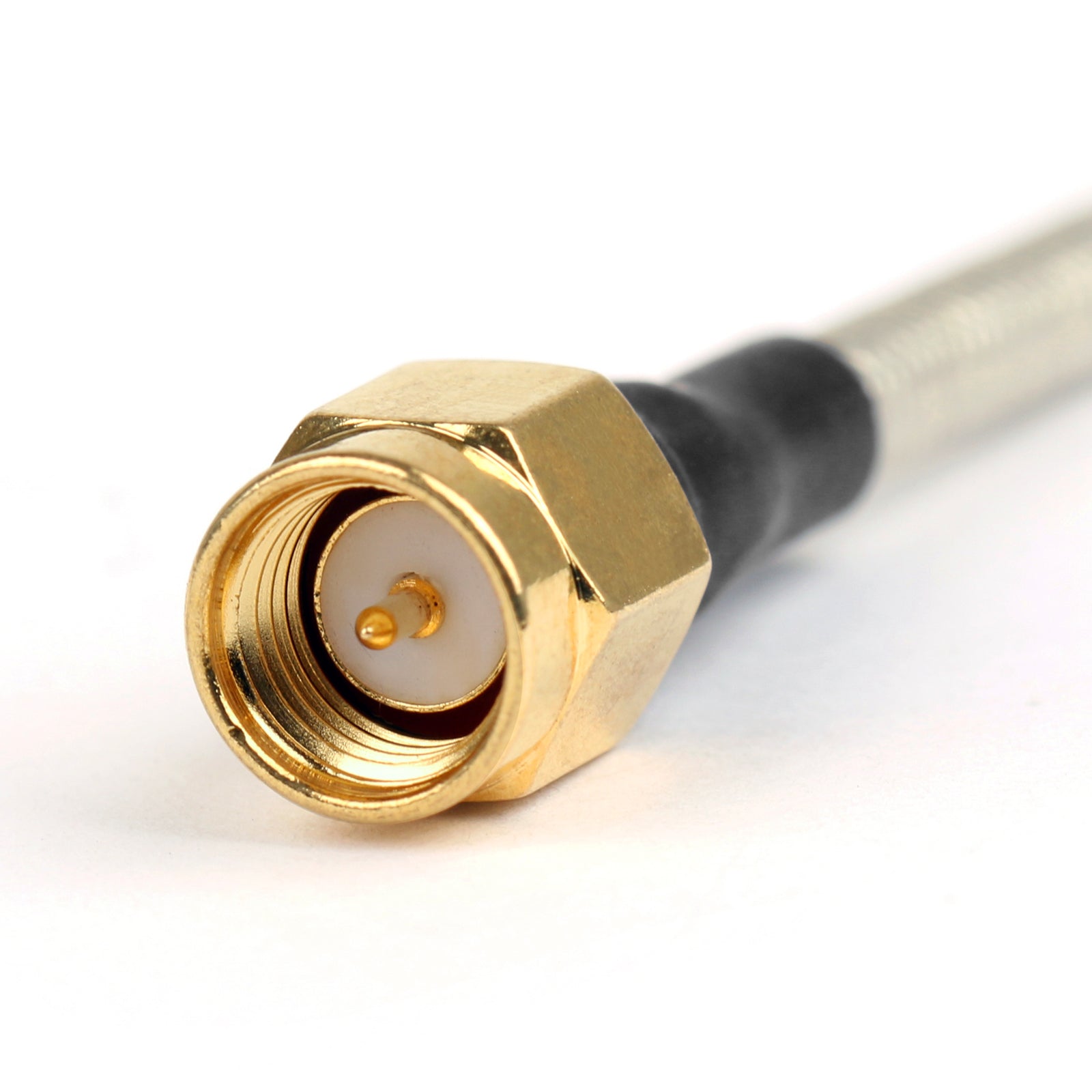 5 kpl SMA-uros-SMA-naaras RG141-jatkokaapeli, valmistettu 5 cm:n puolijäykällä kaapelilla