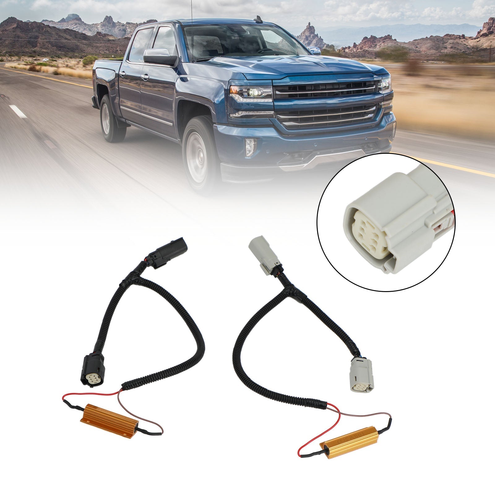 PNP LED-achterlichtconversieharnas voor Silverado LTZ / Sierra Denali 2016-2018 Generiek
