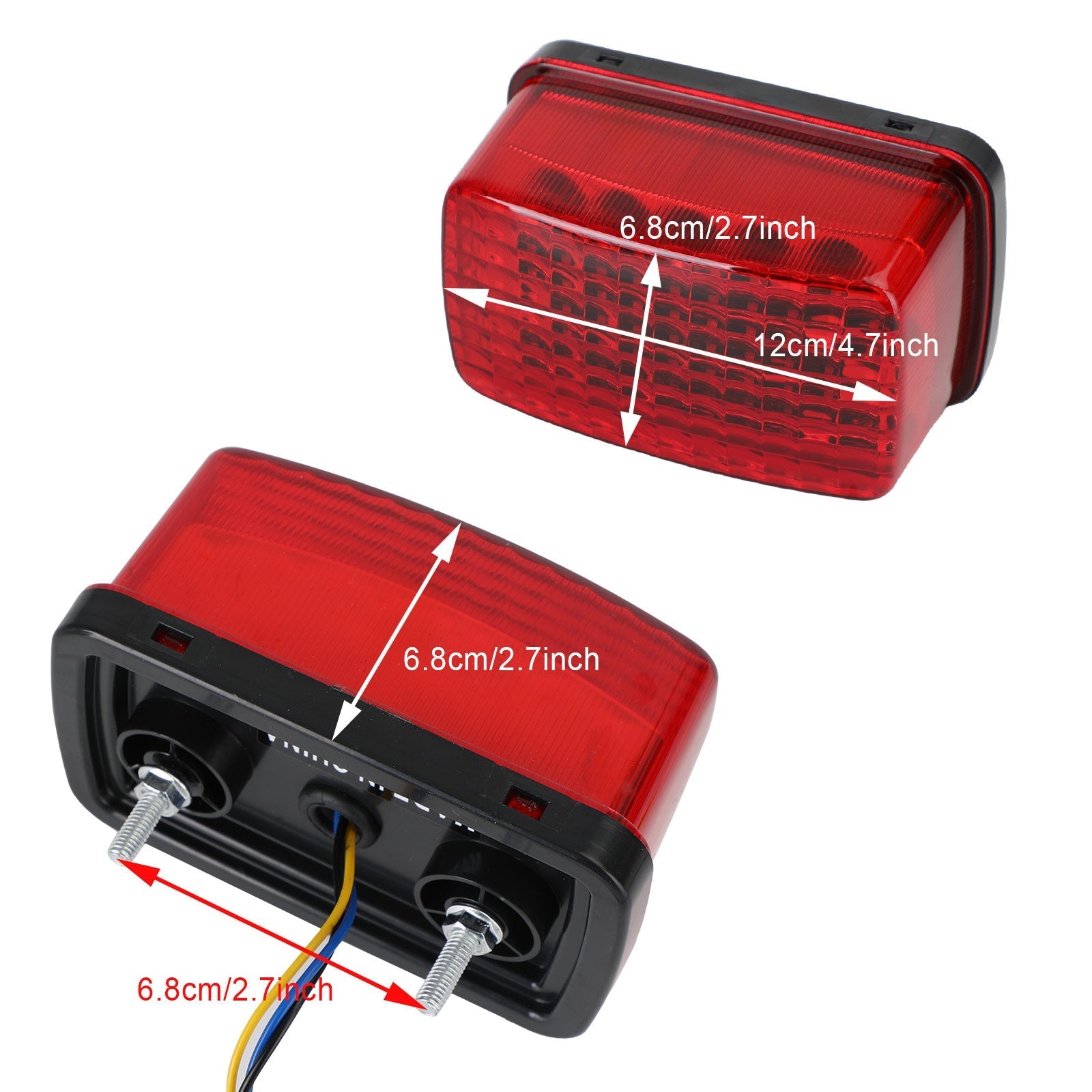 Feu arrière LED pour yamaha viking bruin wolverine 660 450 350 400 5KM-8472C-10-00 Générique