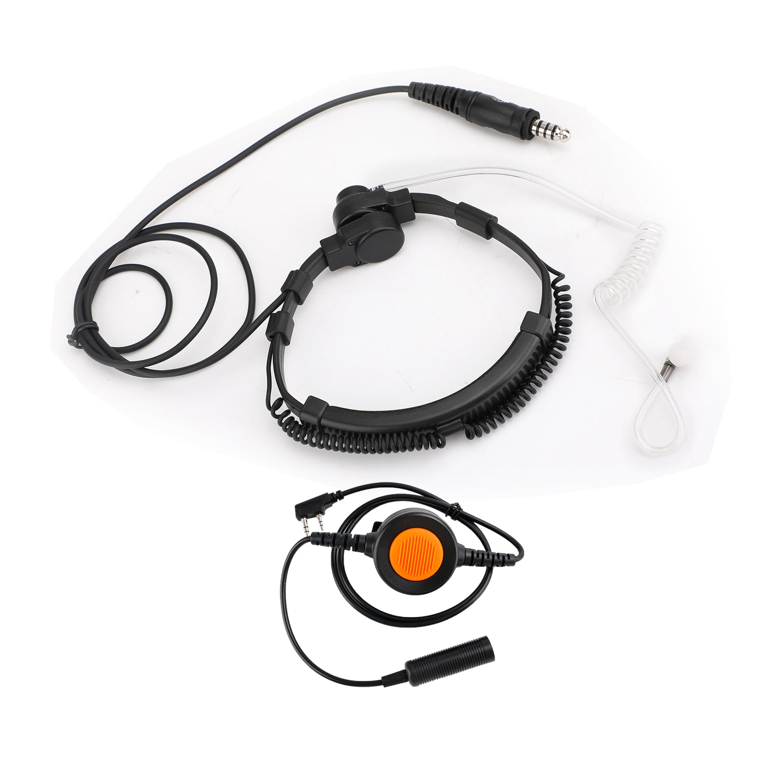 Cuffia tattica per gola con spina grande da 7,1 mm 6 pin U94 PTT per TH-D7 TH-F6 TH-K2 TH-21