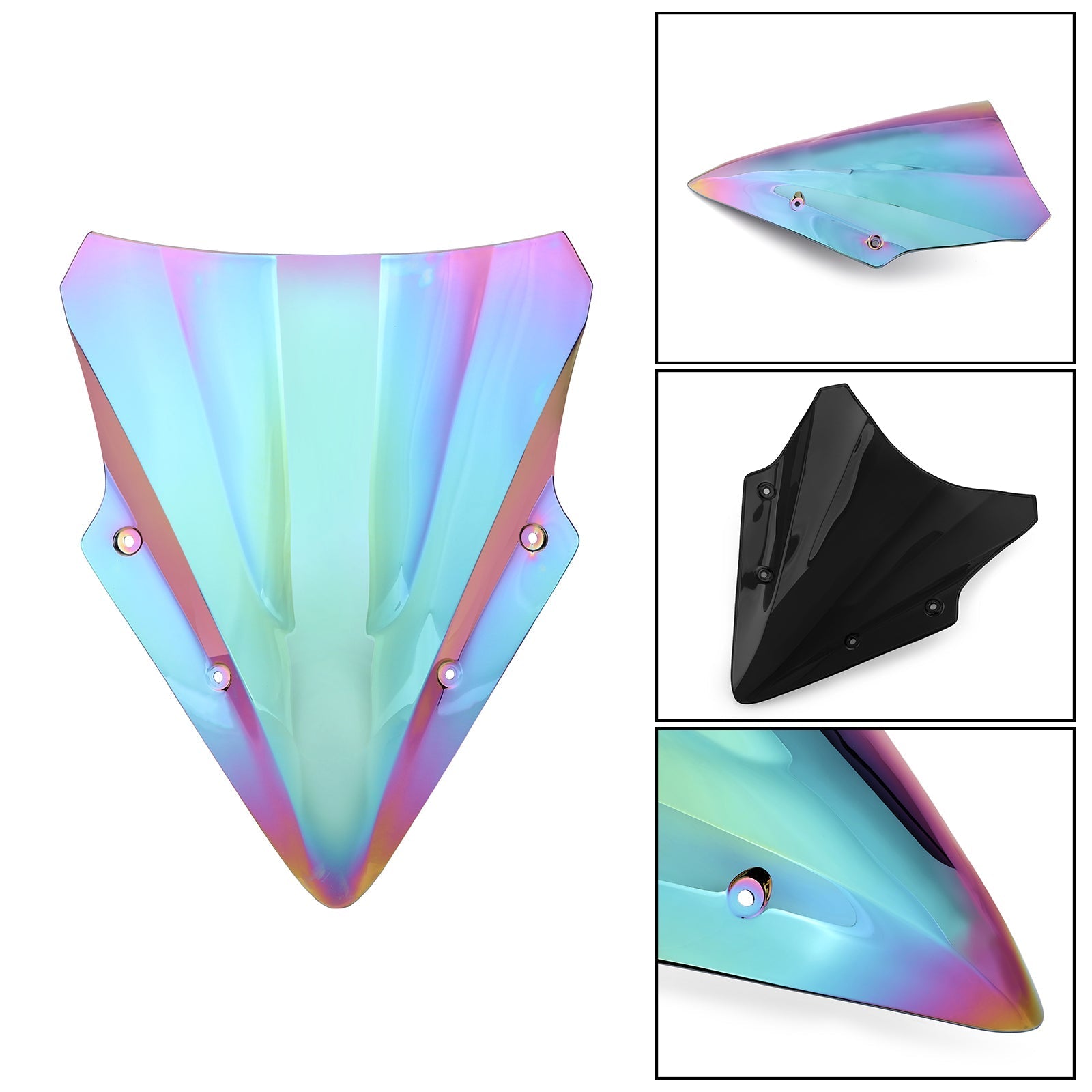 Parabrezza di plastica ABS per moto kawasaki Ex650 ninja 650 17-18 b generico