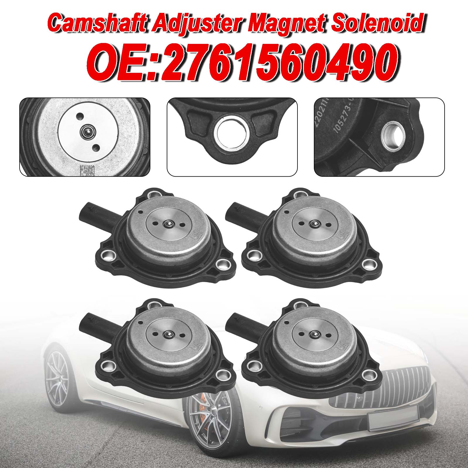 2012-2015 Benz C350 E63 AMG ML350 4kpl nokka-akselin säätimen magneetin solenoidi 2761560490 2761560790