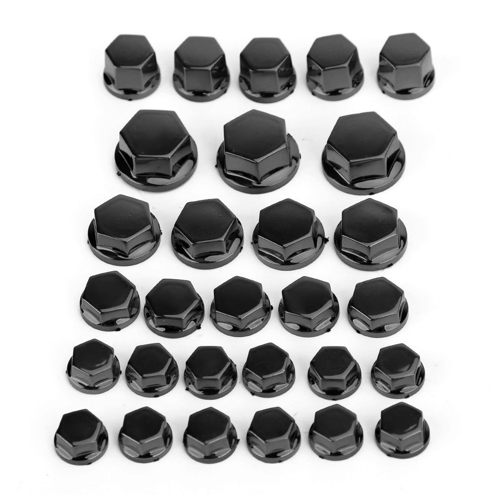 30 pcs abs moto v hexagonski plastični vtični vijak pokriva Boulon Cap Generic Cover