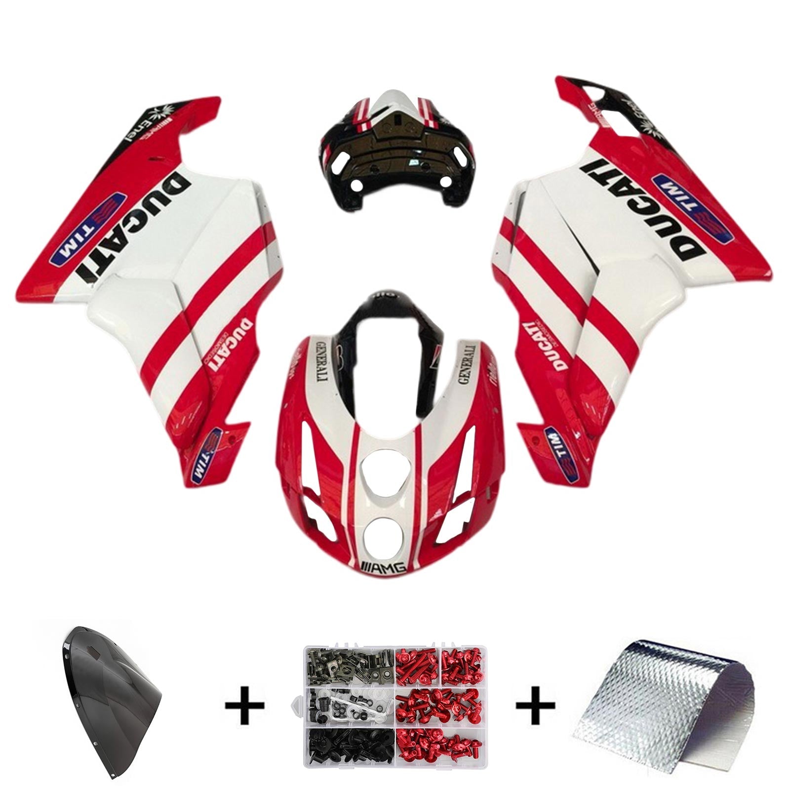 Ducati 999 749 2003 2004 Kit Carénage Carrosserie ABS