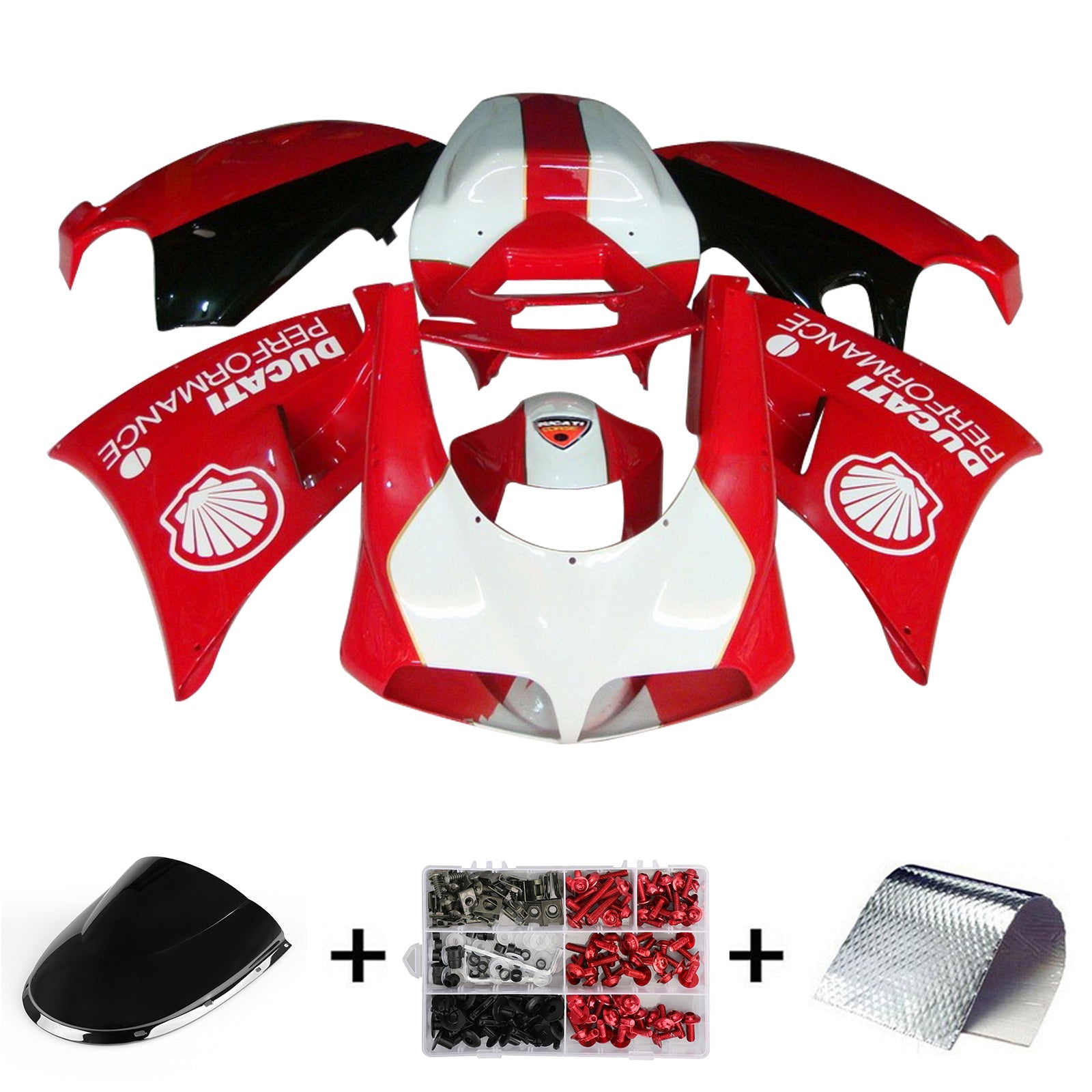 Amotopart Ducati 996 748 1996-2002 Zestaw nadwozia ABS Fairing