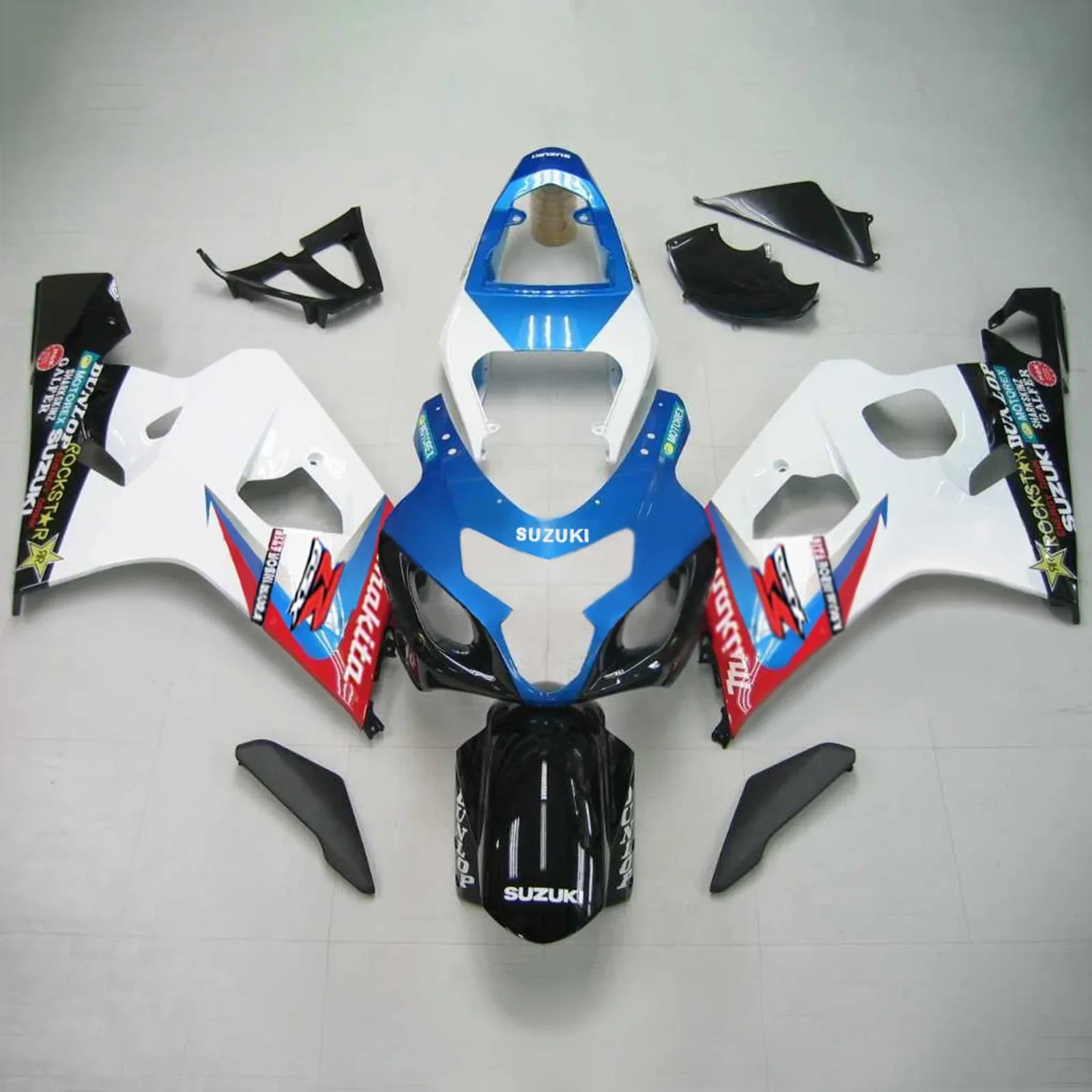 Amotopart Suzuki GSXR 600/750 2004-2005 Kit carena carrozzeria in plastica ABS