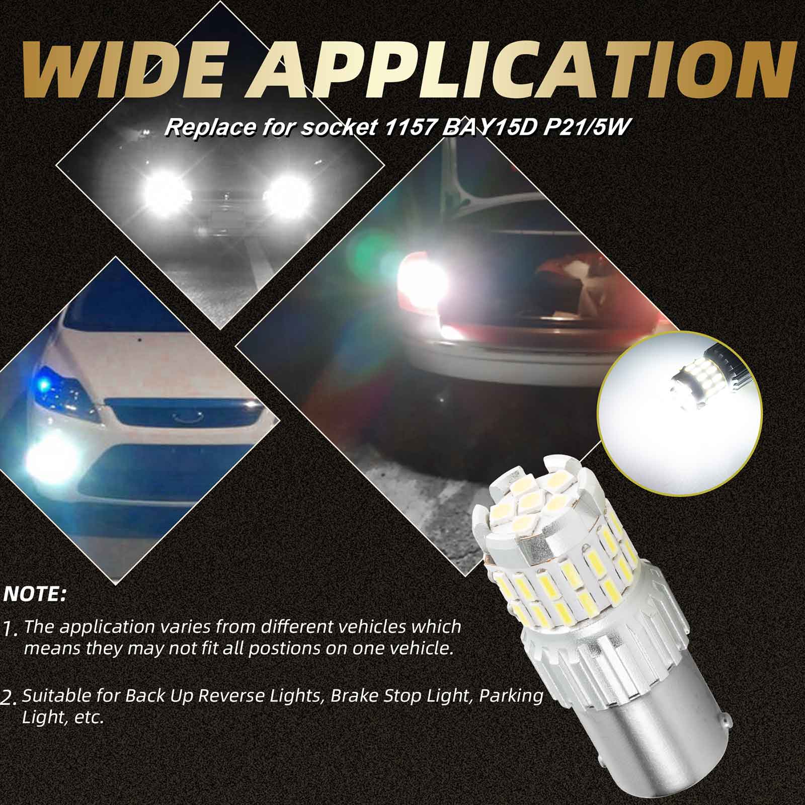 2x 1200lm a LED Canbus LED Diurne LED BIRT Generico bianco