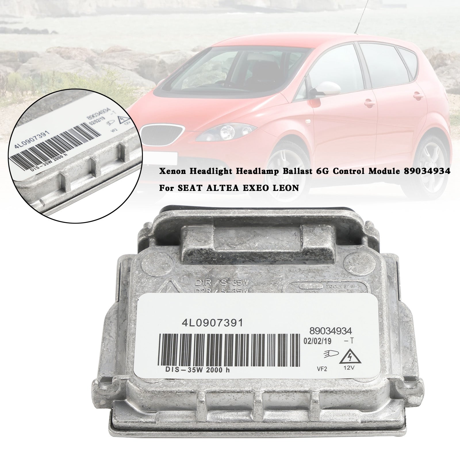 Ballast de phare au xénon pour BMW E87 Hatchback 2004-2012, module de contrôle 6G, 89034934, 043731 générique