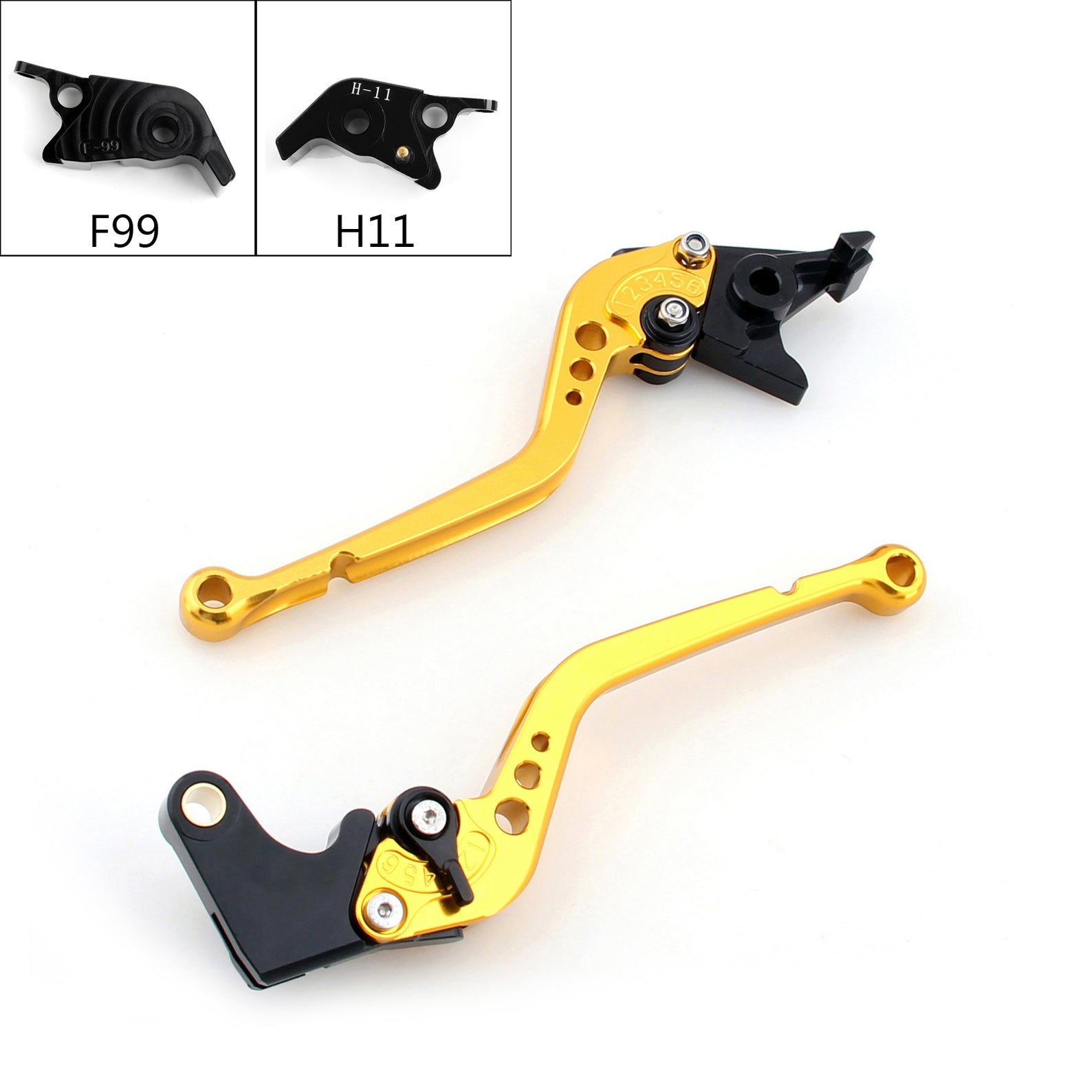 Leve della frizione freno lunghe per Ducati 1299/1199/959/899 Panigale Xdiavel 749 Nero Generico