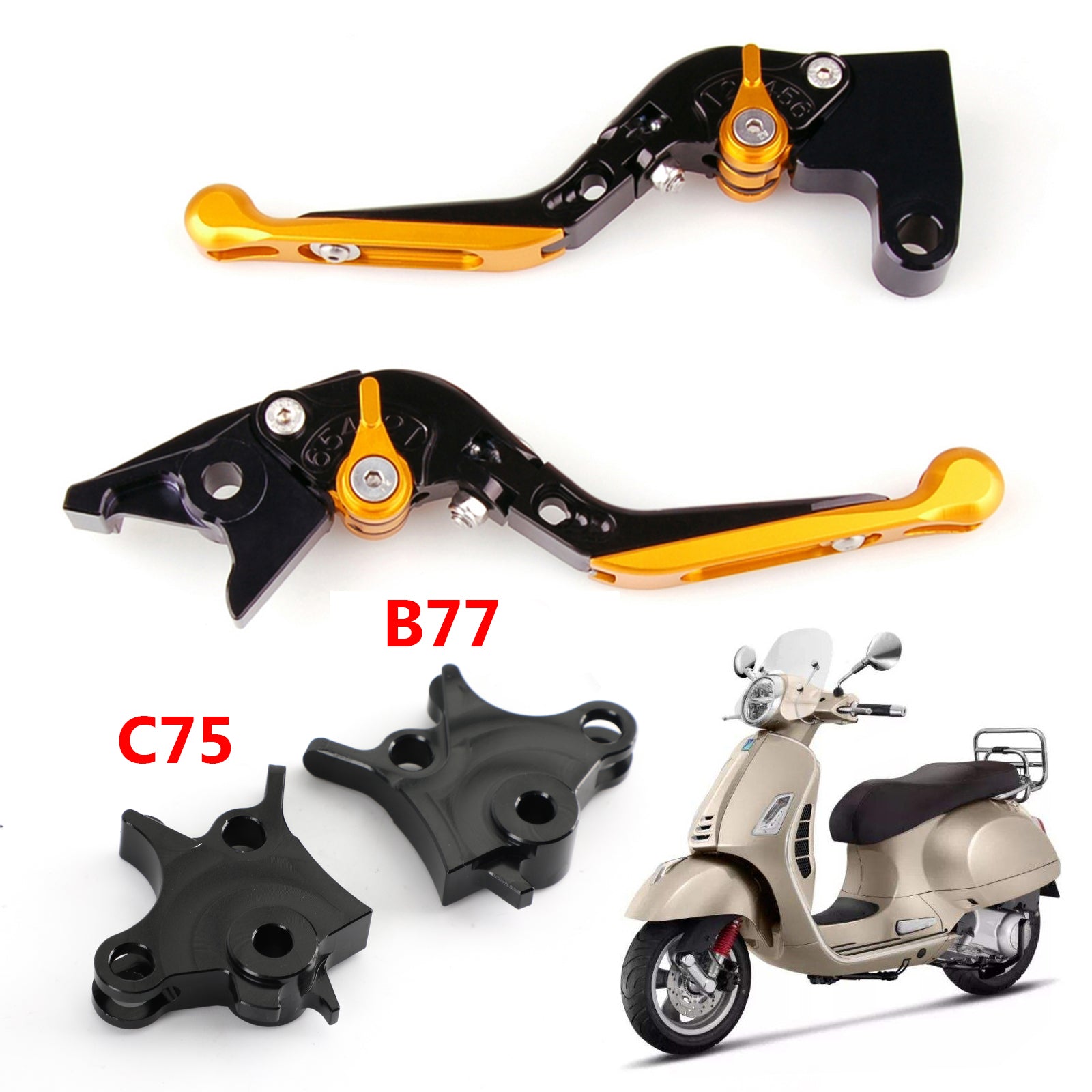 Zavorna ročica dolge motociklistične sklopke, primerna za BMW R1200GS Adventure (LC) 2014-2018 Generic