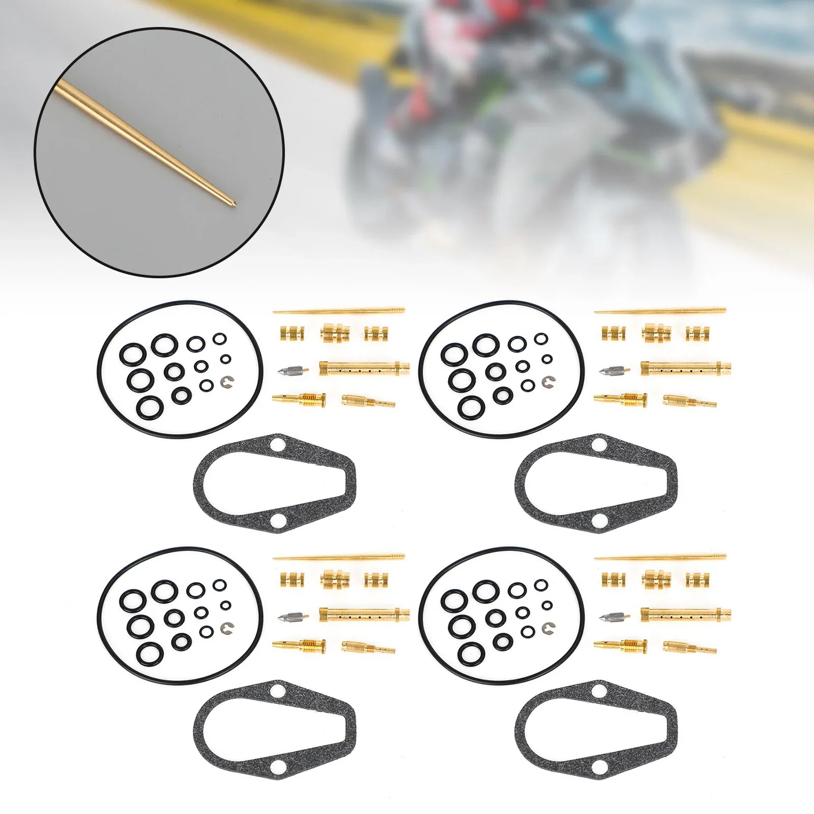 Kit de reconstrucción de carburador 4x para Honda CB500 CB500K cuatro 1971-1973 genérico
