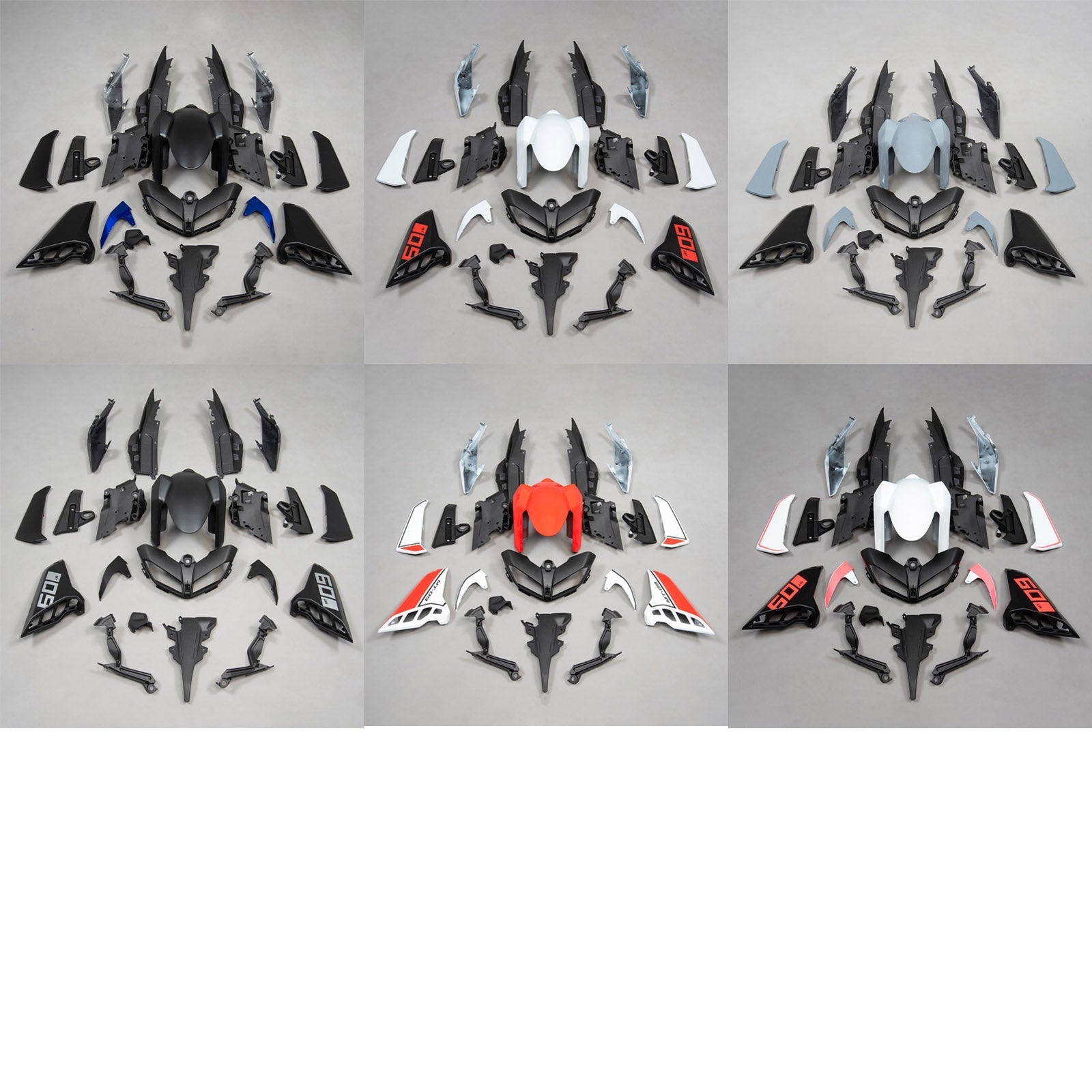 Plastični karoserijski sejem ABS 'Injection Amotopart za Yamaha MT-09 2017-2020 generično