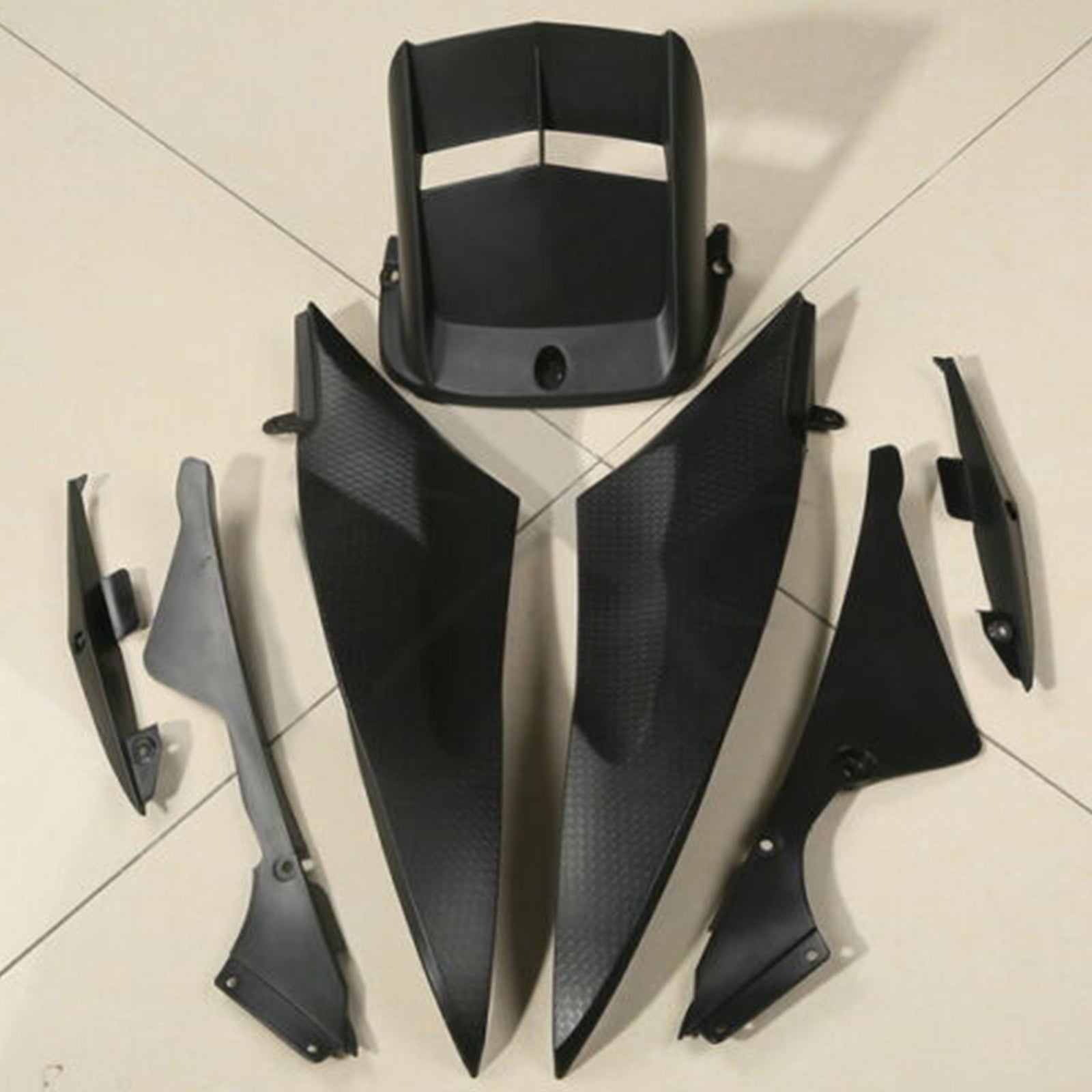 Amotopart Kit de carénage pour Yamaha YZF R6 YZF-R6 2006-2007 Rouge Blanc Générique