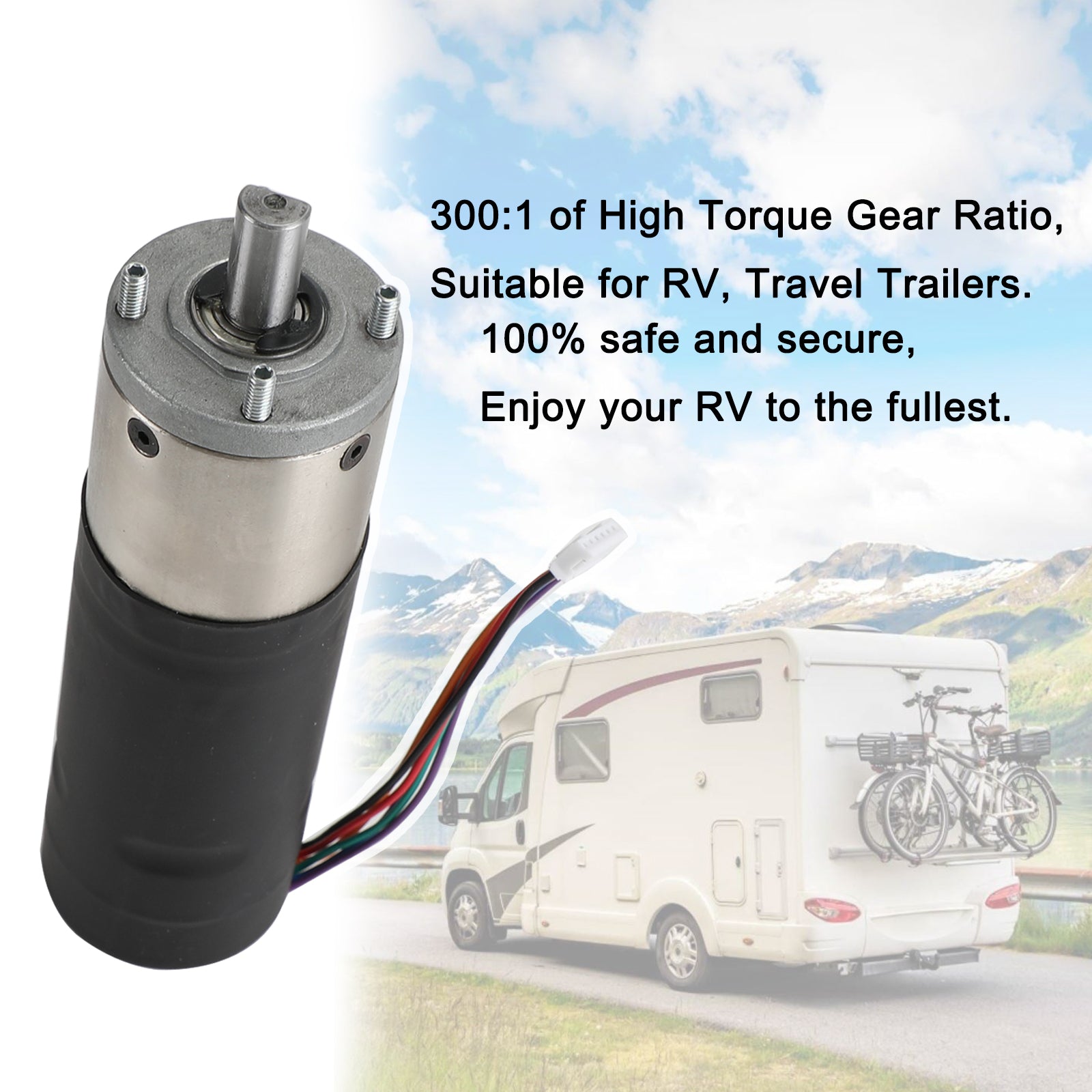 300:1 236575 RV Wysuwany do ściany silnik IG-42 10 mm do Lippert Schwintek