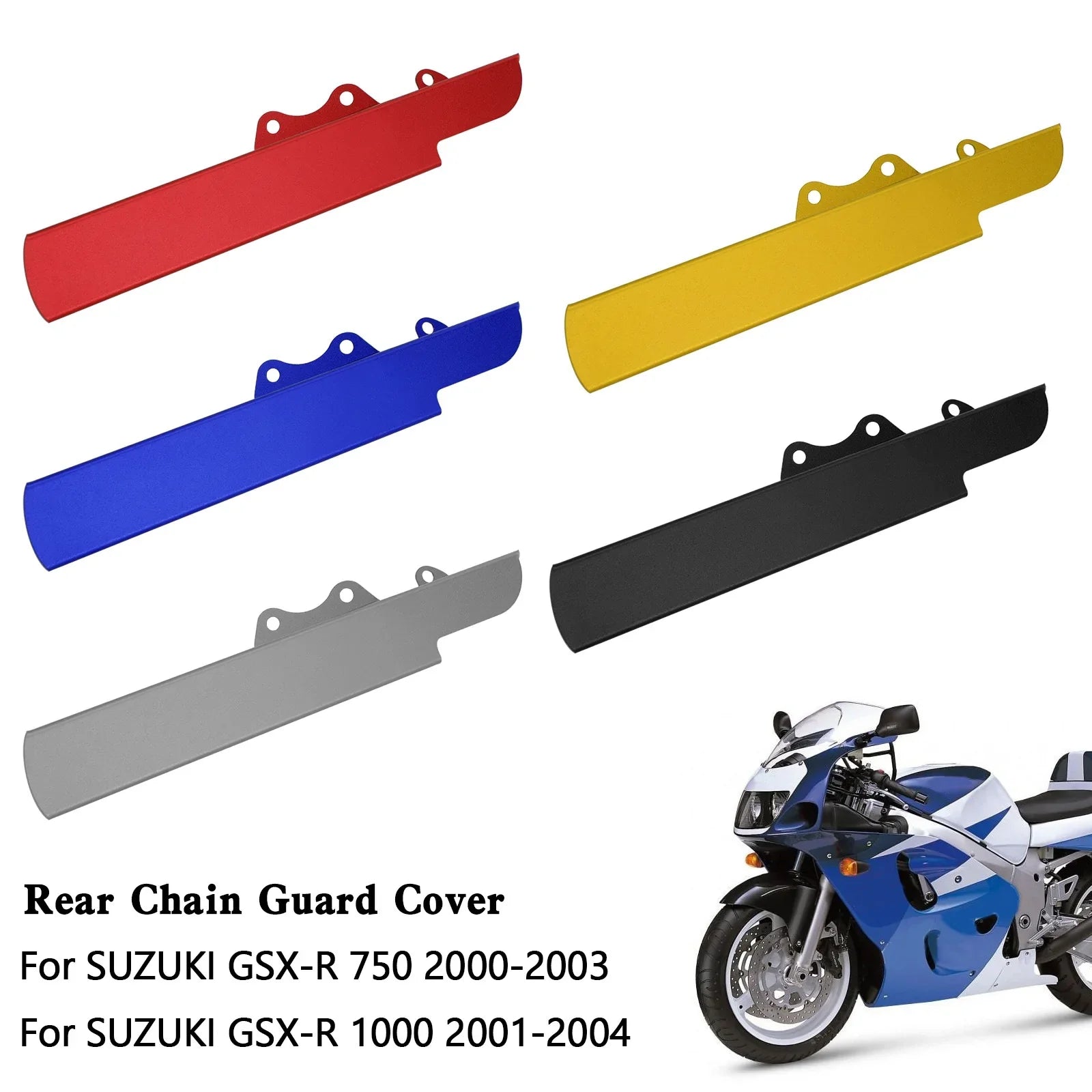 2000-2003 Suzuki GSXR 1000 GSX-R 750 Cubierta de protección de la cadena de piezas