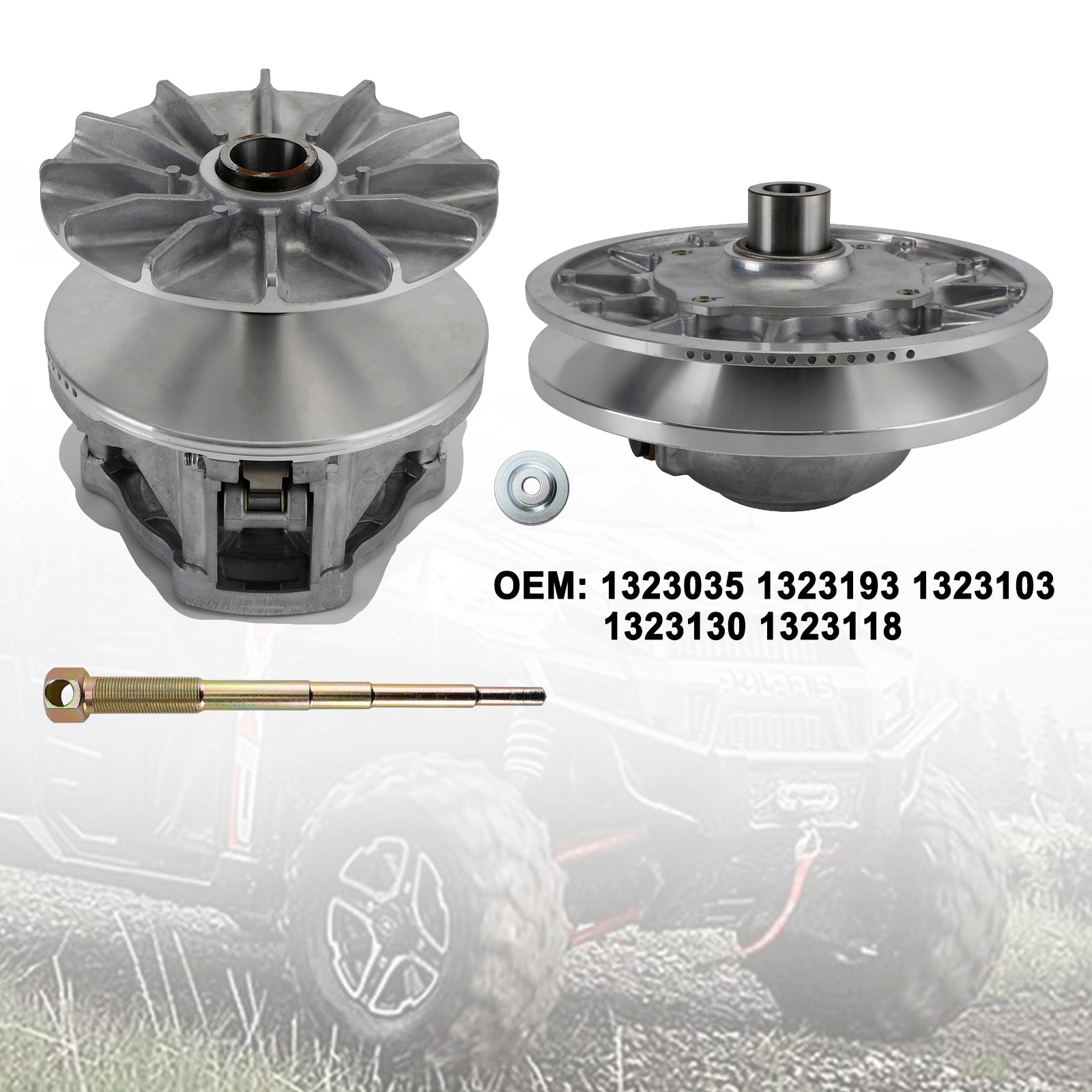 Juego completo de polea variadora de embrague Ranger 900XP 2014-2019 1323035 1323193