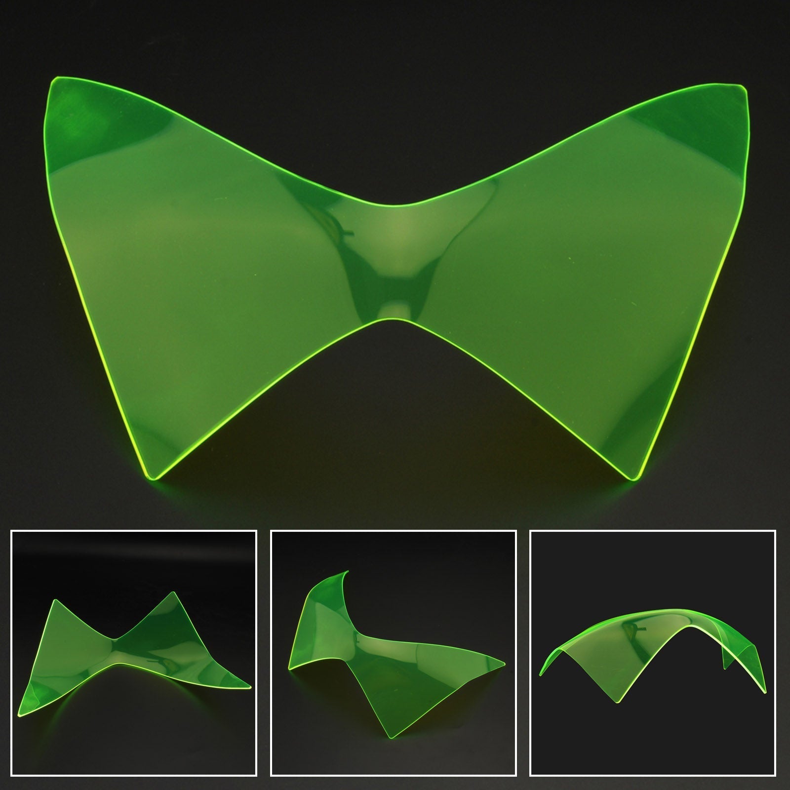 Zaščitnik sprednjega žarometa leče, primernega za Kawasaki Z250 Z300 Z800 13-16 generični dim