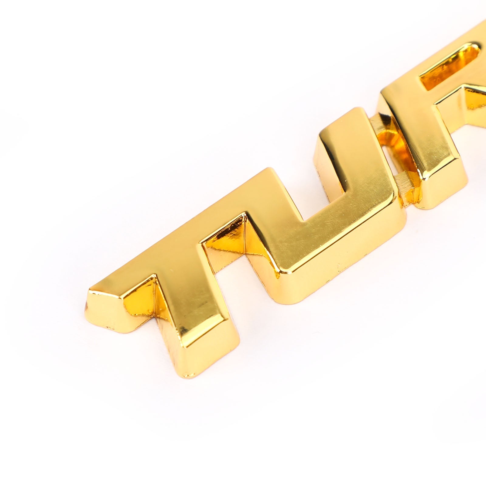 3D Metal Turbo Logo Emblema Emblema Insignia Pegatina Tronco de troncal Calcomanía de plata genérica