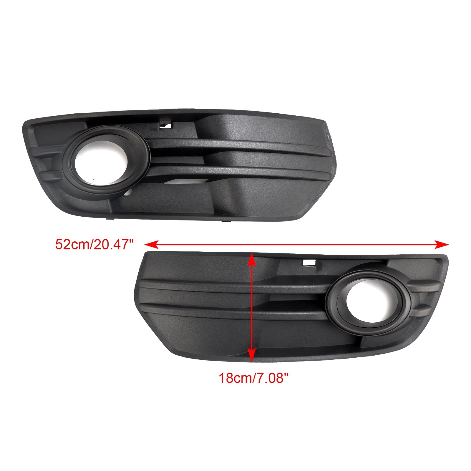 Audi Q5 2009-2012 2 delen voorste bumper grill mist lichtlampdeksel
