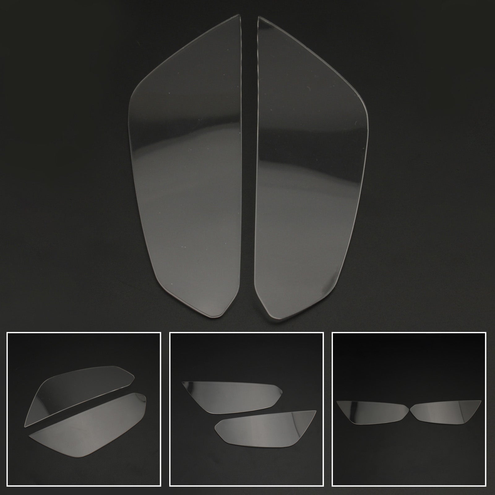 Beschermer van lens voor vuurtoren geschikt voor Kawasaki Z1000R 14-21 Generieke rook