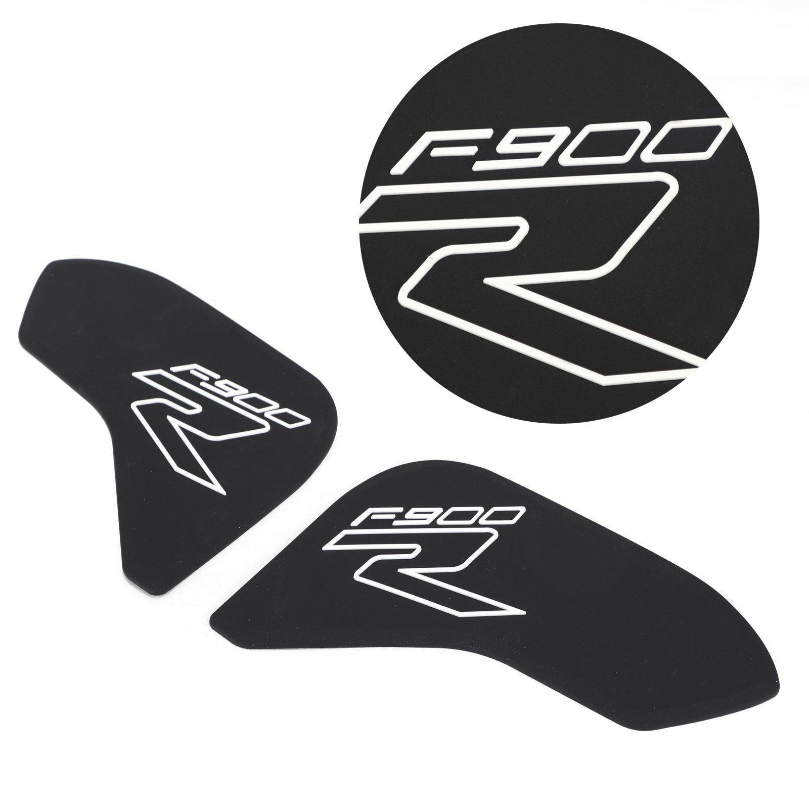 Lot de 2 protections latérales pour réservoir de carburant pour Bmw F900R 2020 en caoutchouc noir générique