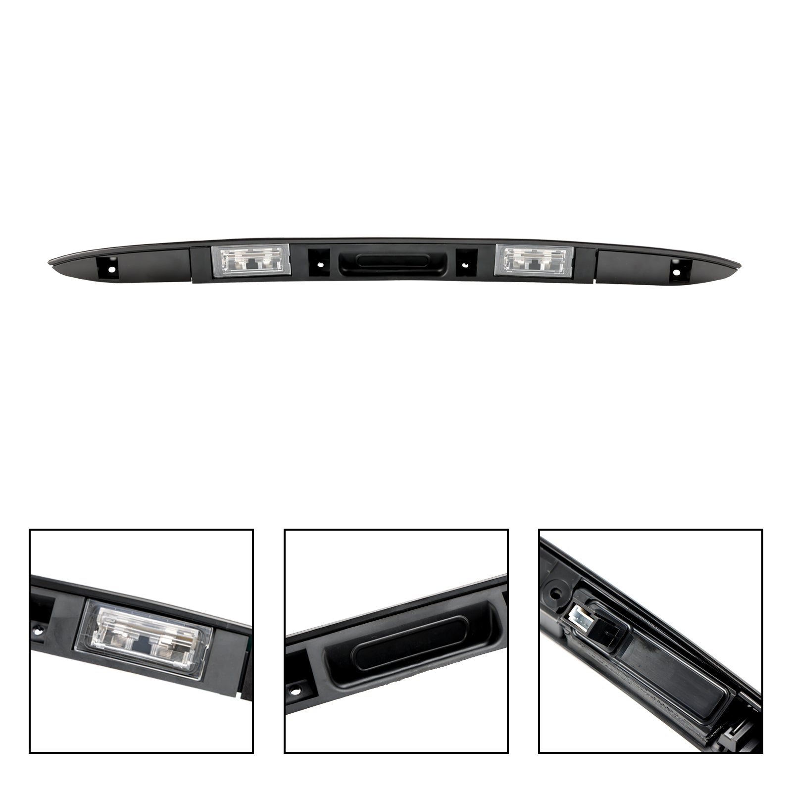 Poignée de plaque d'immatriculation avec bouton de clé 51137170676 pour BMW X5 E53