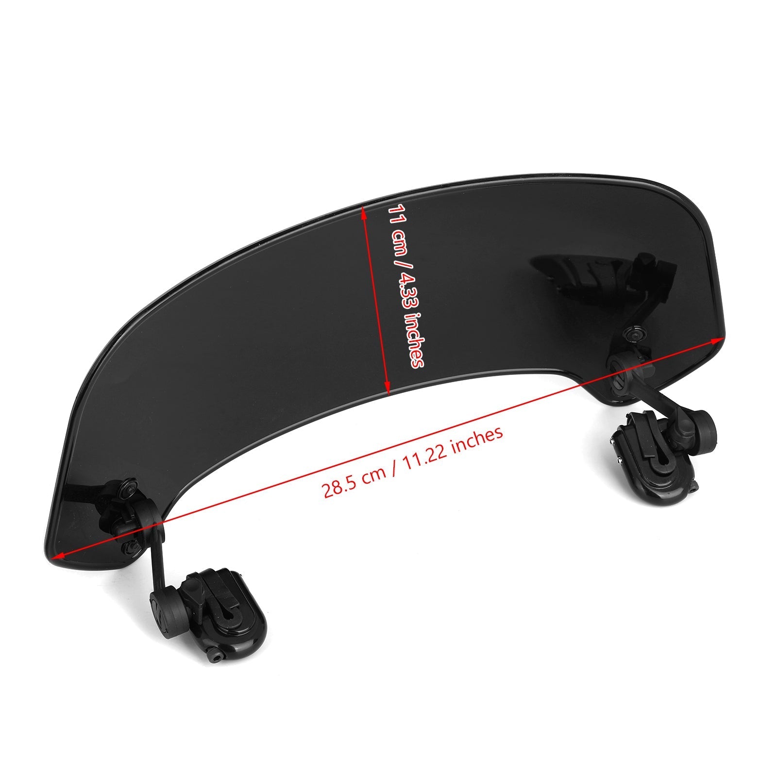 Clip regolabile in moto sul deflettore del vento di espansione del parabrezza