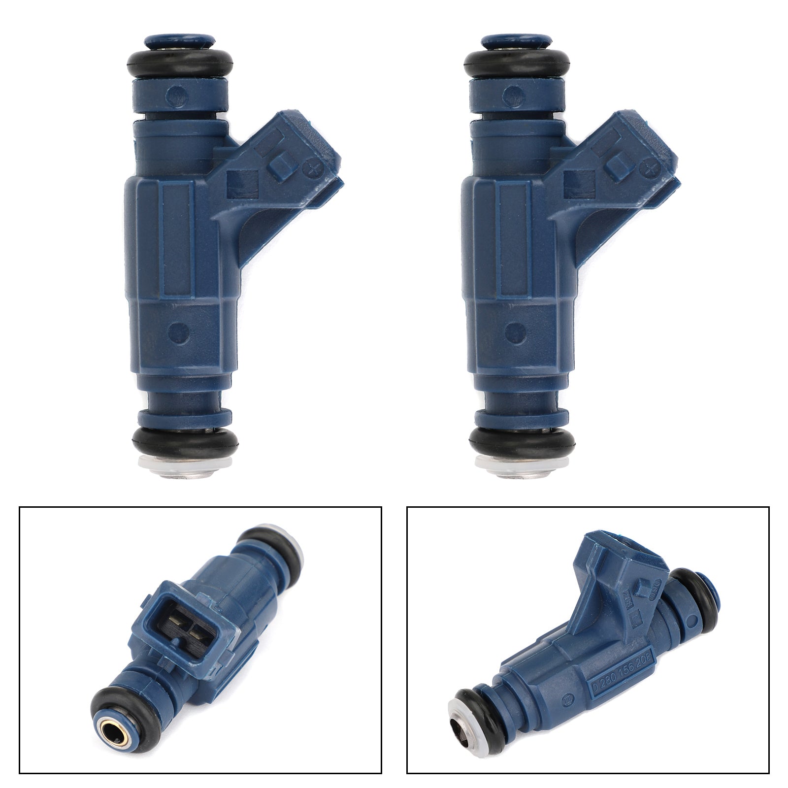 2X Iniettori di carburante 0280156208 Per Polaris SPORTSMAN X2 700 800 RANGER 700 800 RGR Generico