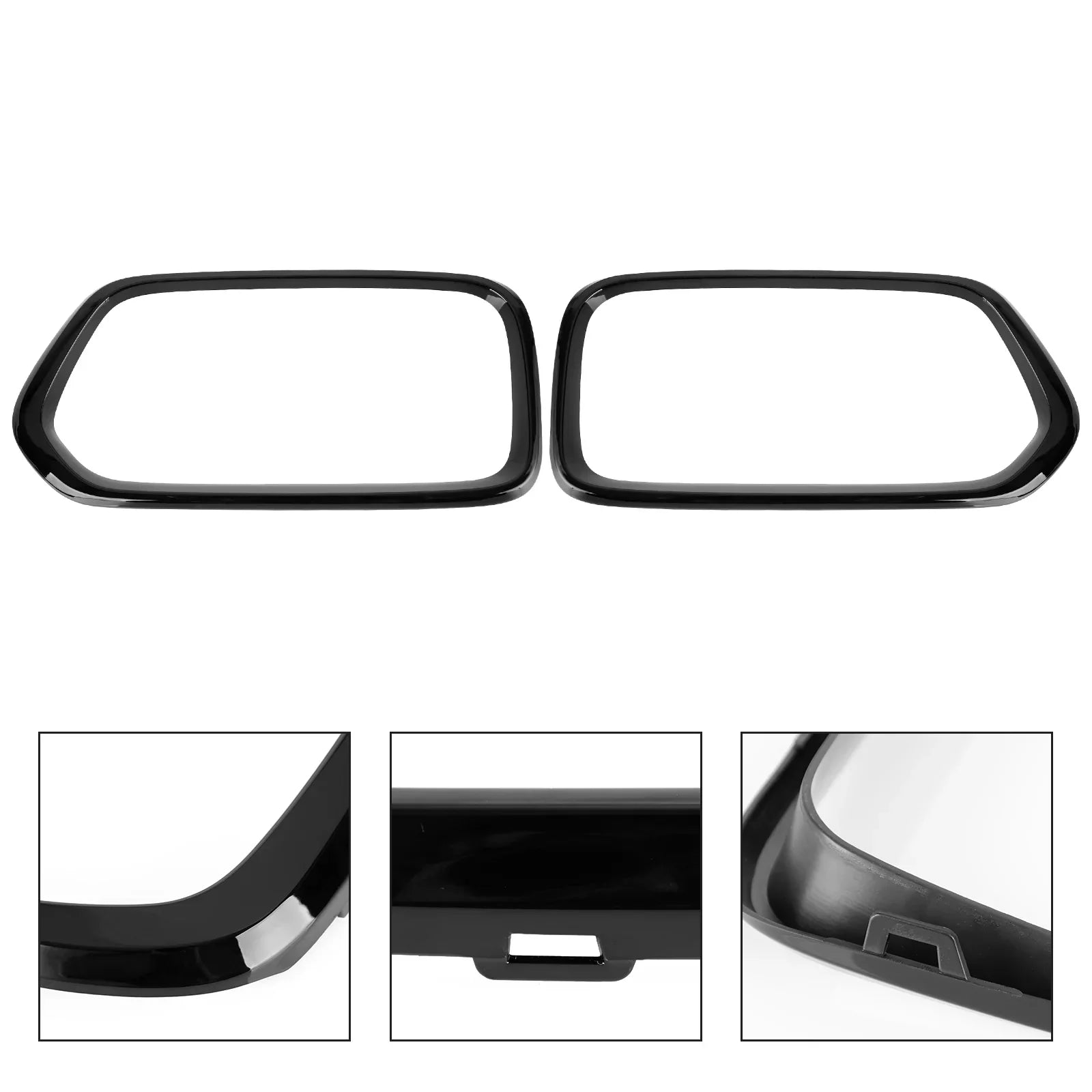 BMW X2 Serie F39 2018-2021 Rivestimento del telaio della griglia del paraurti anteriore nero lucido