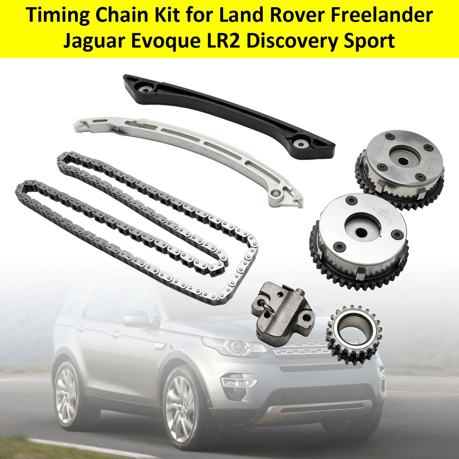 2006-2014 Land Rover LR2/Freelander 2 Kit catena di distribuzione LR025632 LR025000 LR095137 LR024999 LR033733 LR025263