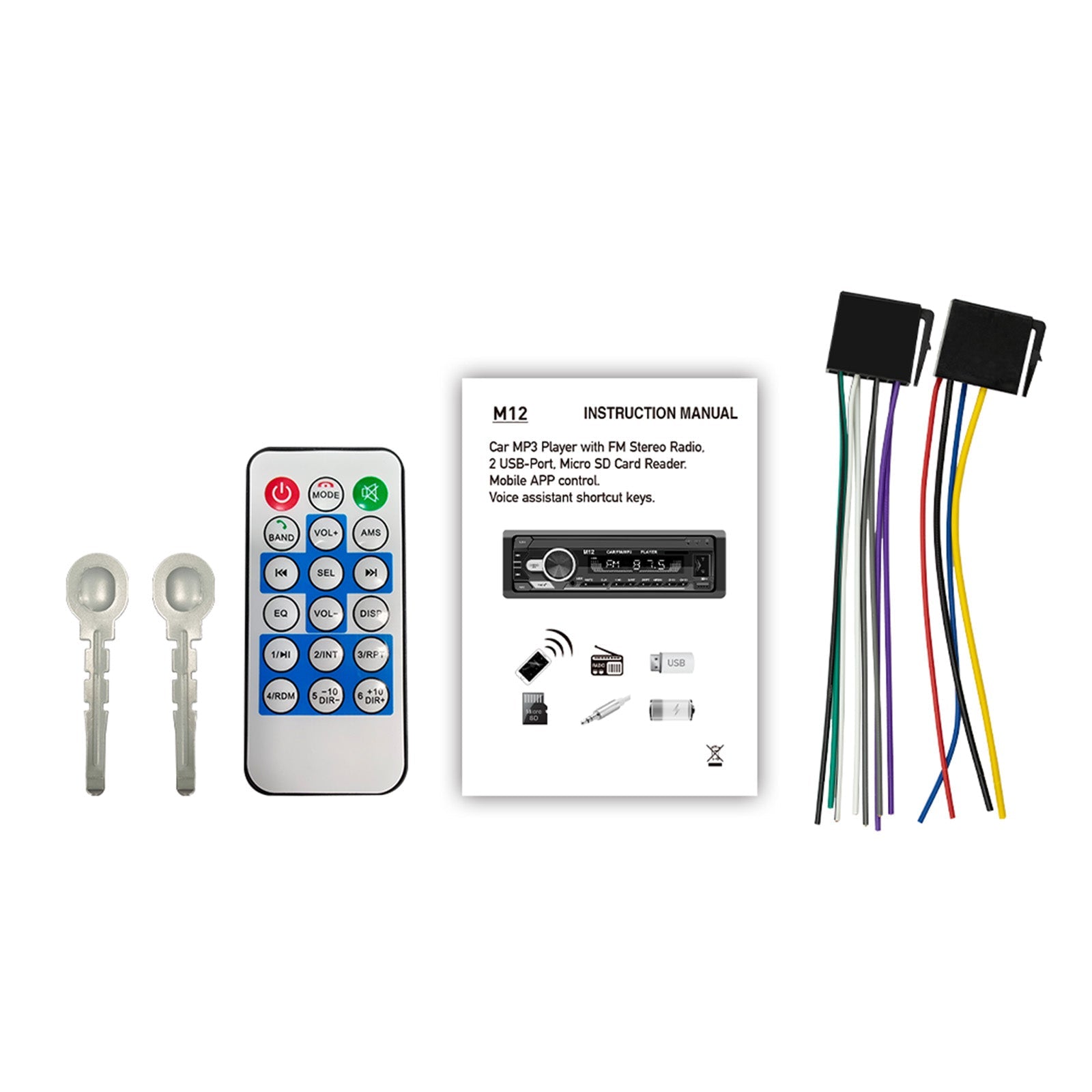 AI smart Bluetooth Stereo Radio FM Car MP3 Player Positionnement pour trouver une voiture