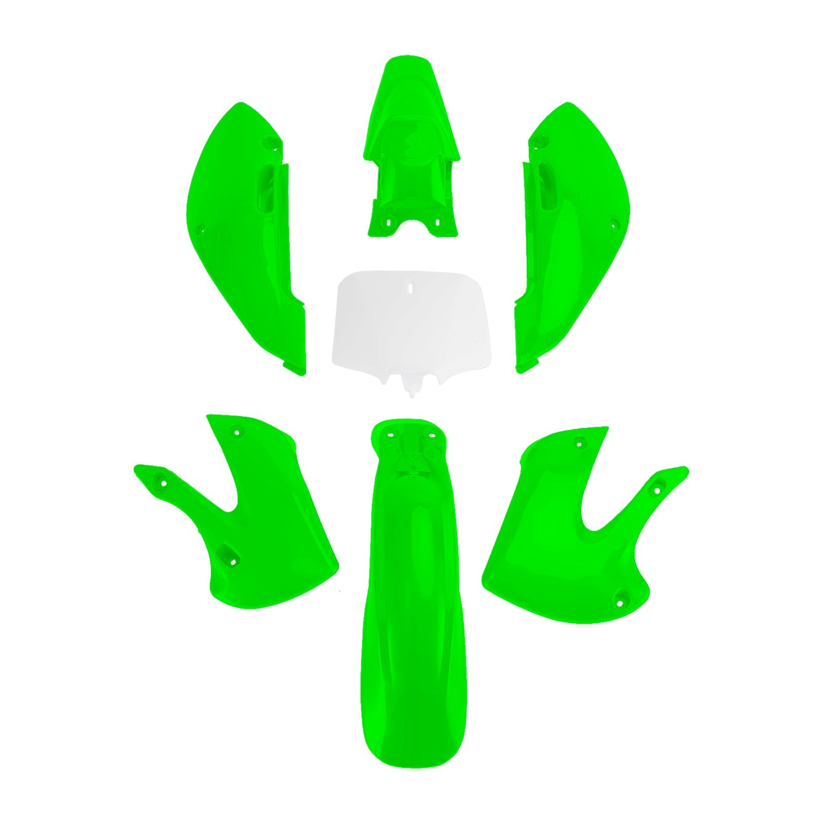 kawasaki klx110 klx65 RM65 DRZ110 Kit de carénage de carrosserie en plastique ABS 'injection