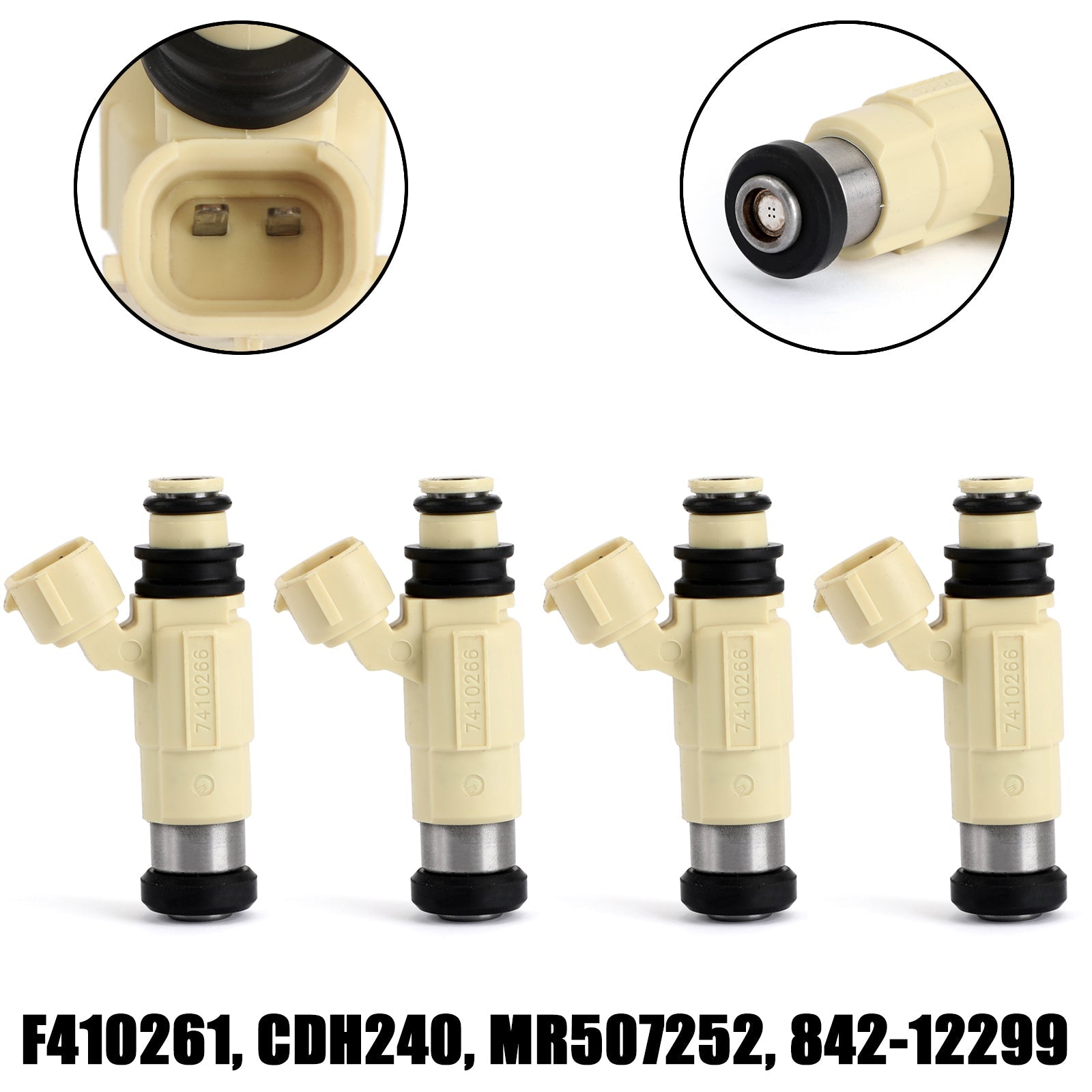 4 szt. Wtryskiwacze paliwa do Mitsubishi Eclipse Lancer Chrysler CDH-240 842-12299 Generic