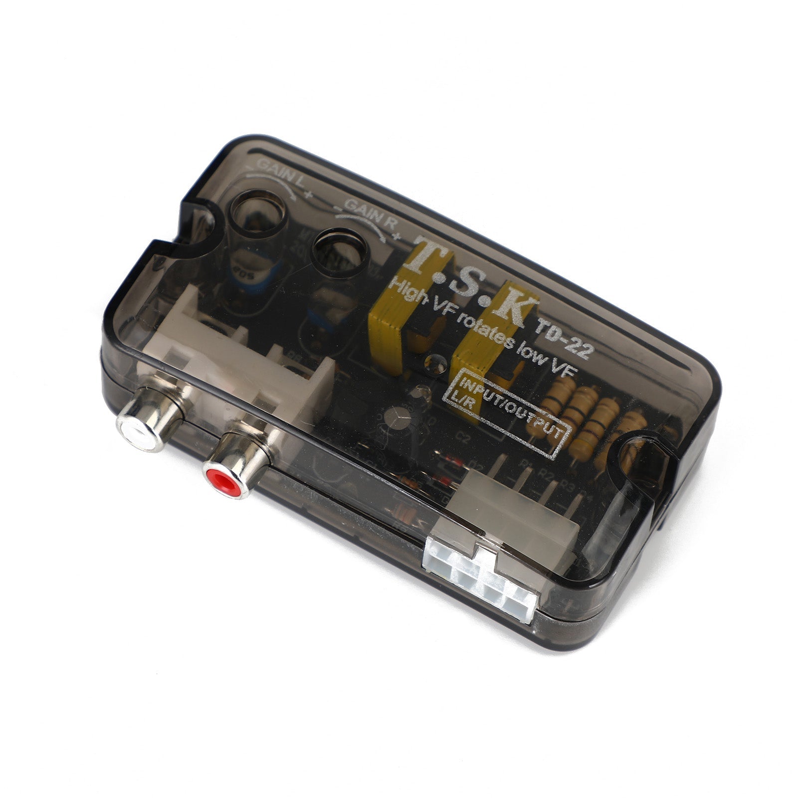 12V Td-22 Rca Stereo hoog naar laag converter Stereo luidsprekerniveau-adapter