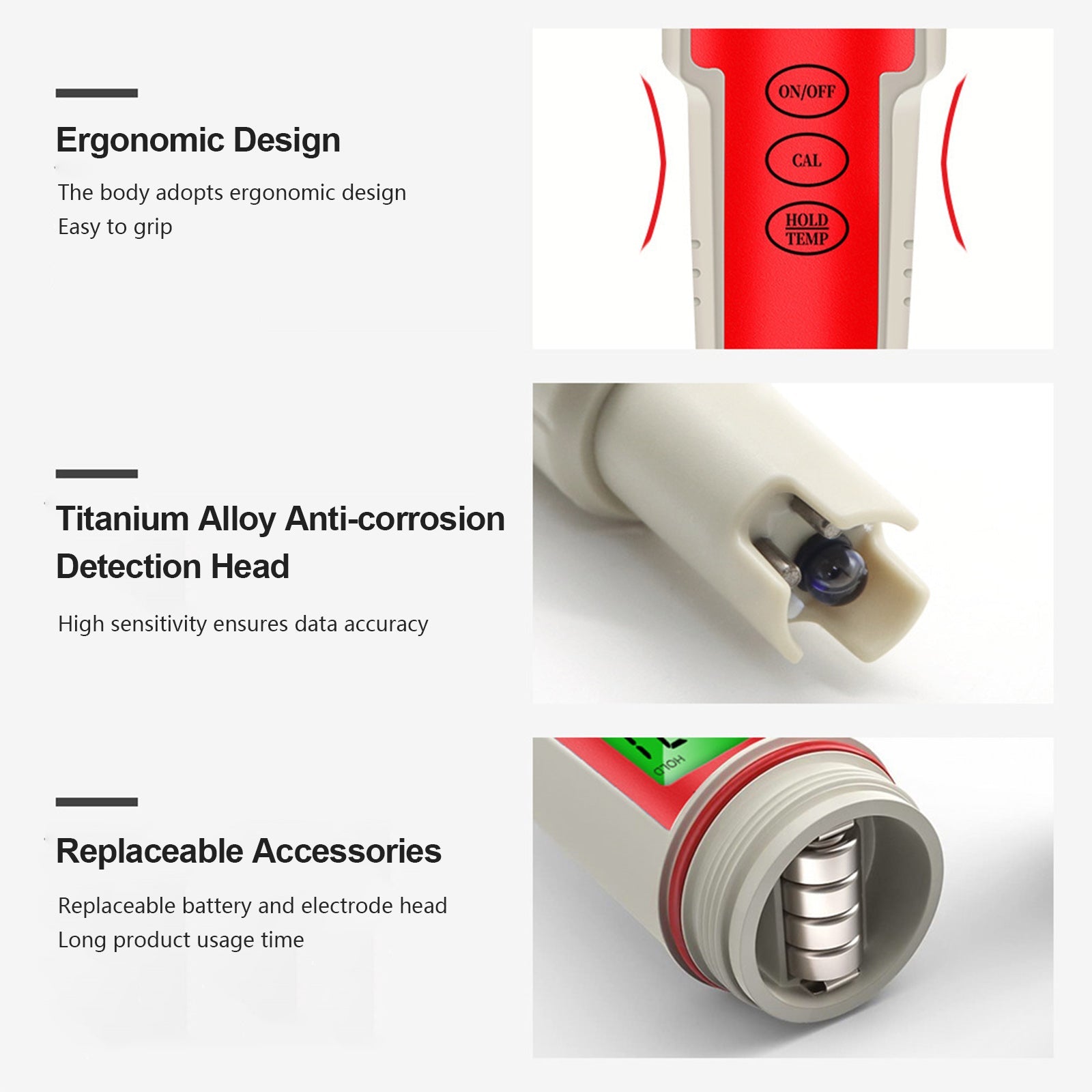 4w1 cyfrowy miernik PH/TDS/EC/temperatury Tester analizy jakości wody